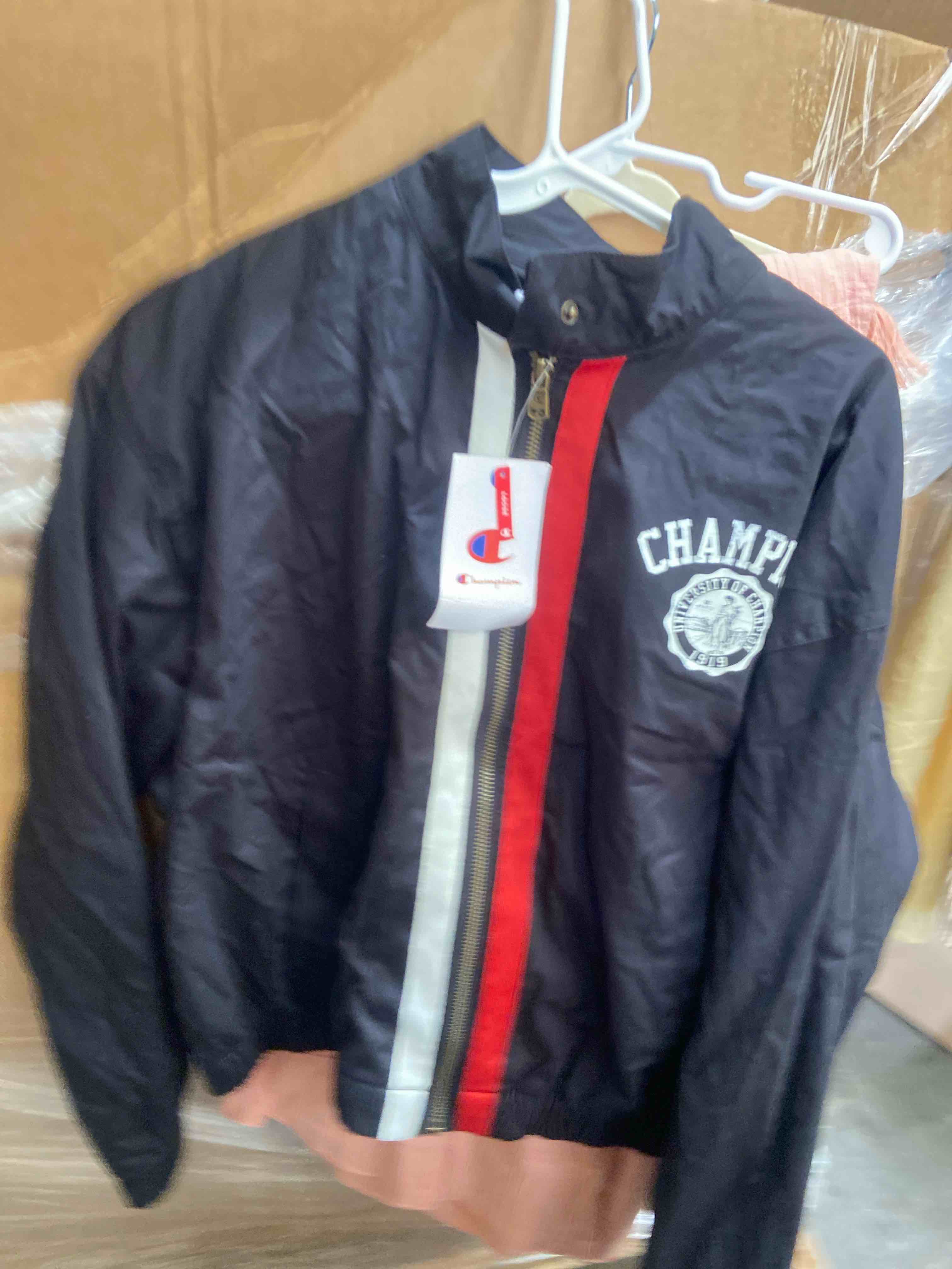 Condition photo showing New/Like New for champion women's game day full zip top - black l