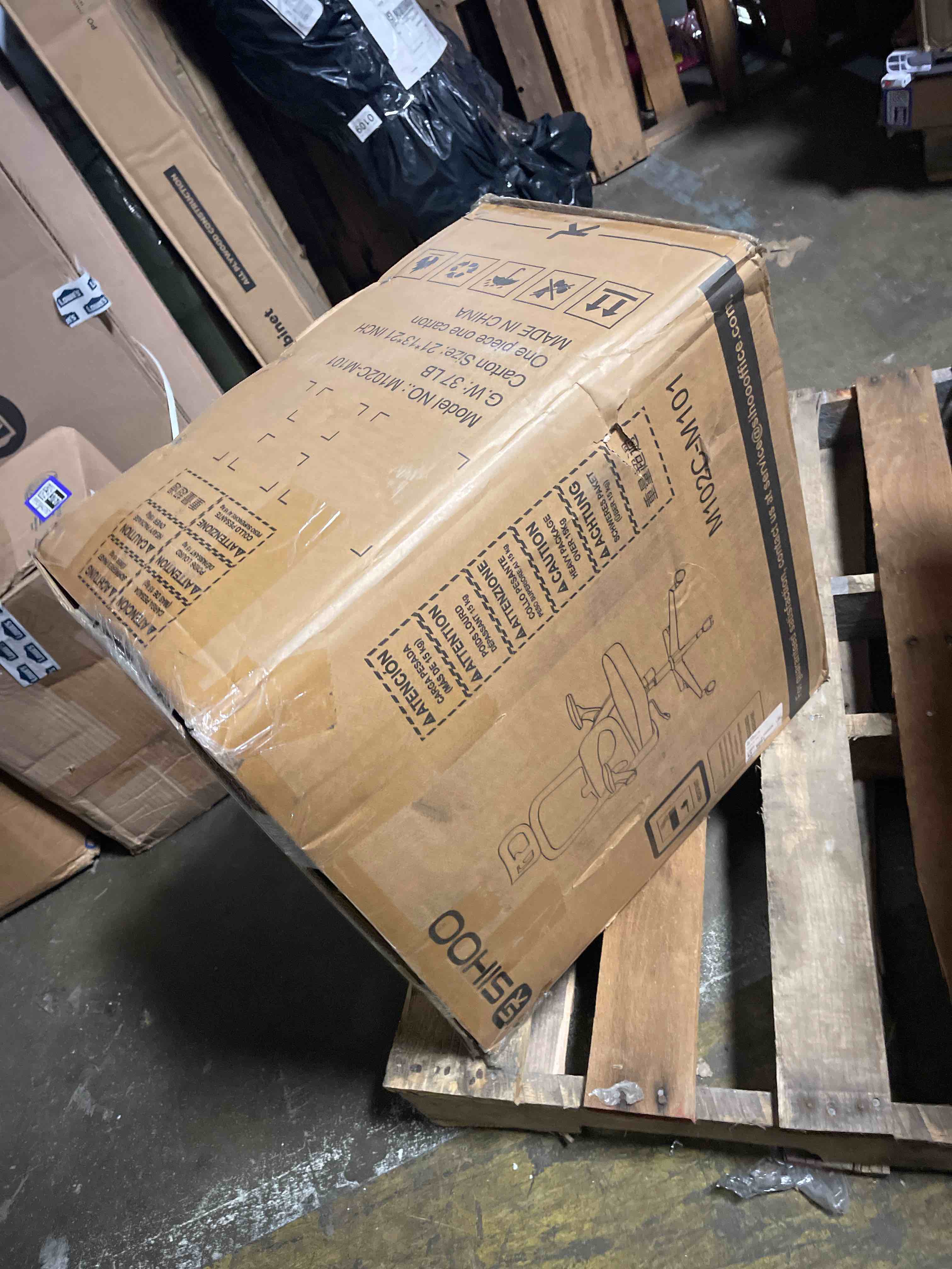 Condition photo showing New/Like New for huanuo ergonomic office chair, high back computer desk chair with adjustable lumbar support and headrest, comfy gaming chair with 3d armrests, home office rolling chair, max load 300 lbs