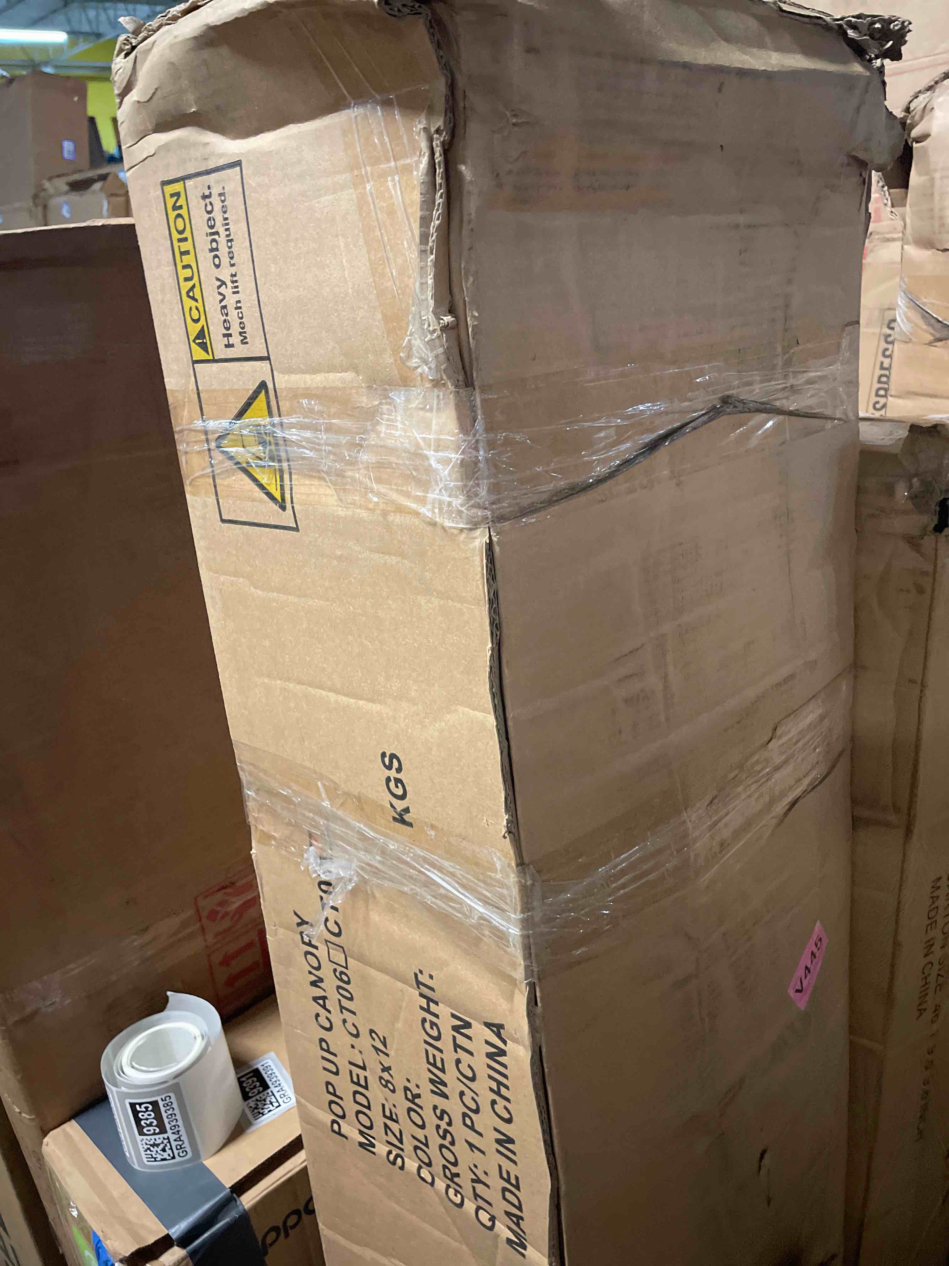 Condition photo showing New/Like New for tradesparker 8x12 pop up canopy tent,commercial movable canopy with apexcore led&rugged casters-instant easy setup shelter canopies with weight bags&stakes for outdoor events markets vendors,white white 8x12 w/o side-walls