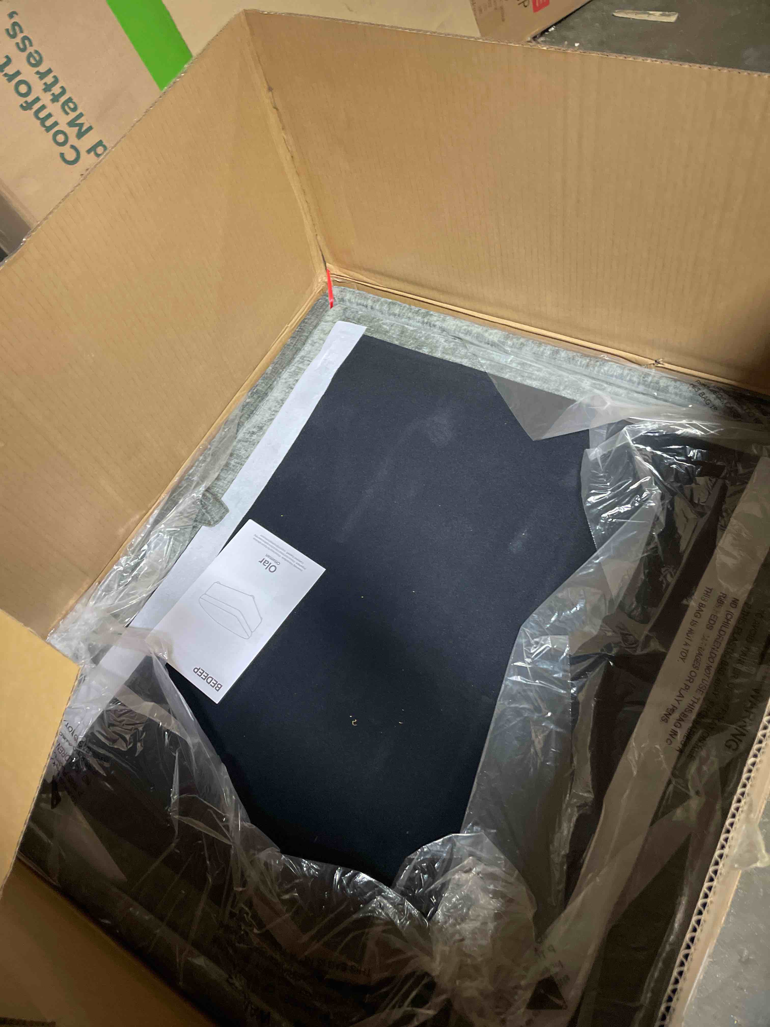 Condition photo showing New/Like New for (ottoman only)l-shaped cloud sectional sofa for living room, modular convertible sofa, modern comfy couch, covers removable, ottomans with storage, cloud couch furniture for living room apartment (grey)