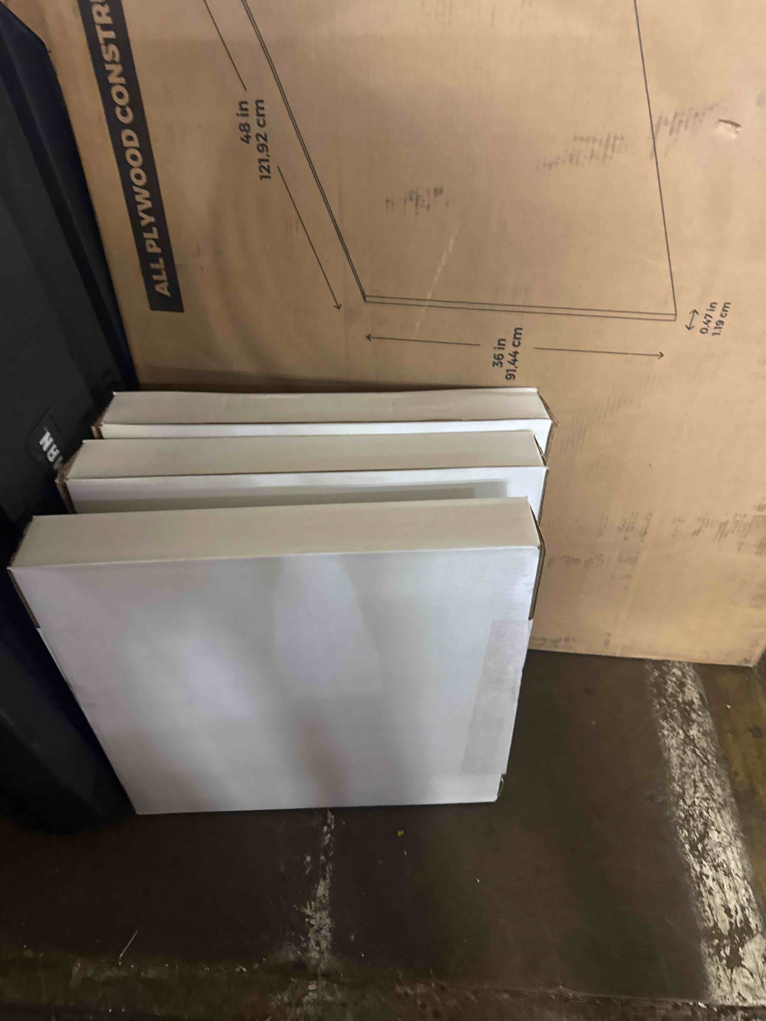 Condition photo showing New/Like New for tarkett / johnsonite baseworks 2 1/2" thermoset rubber wall base type ts 283 toast 2.5" x 120' roll by 0.125" straight (toeless)
