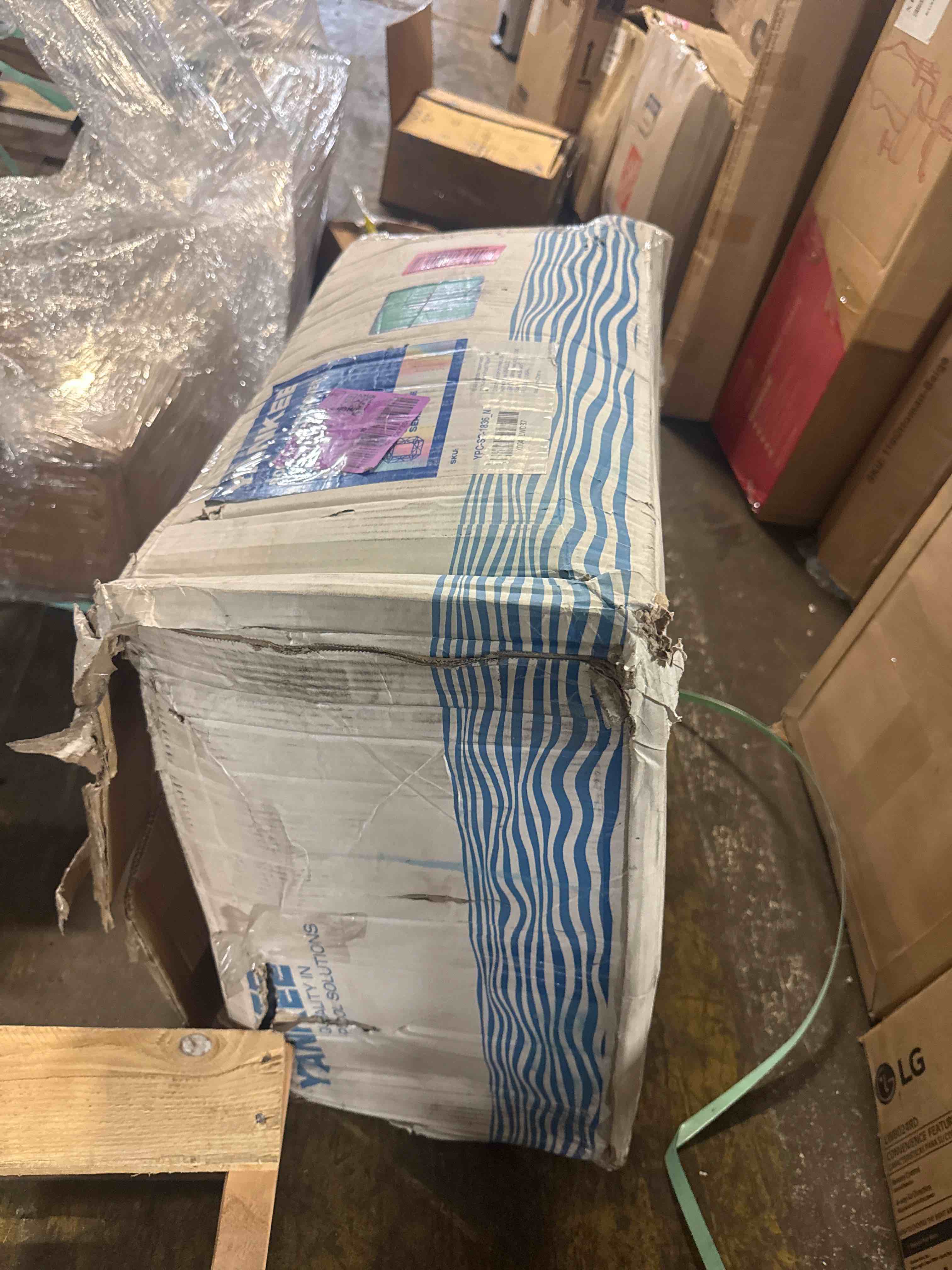 Condition photo showing Good Condition for yankee pool safety inground pool cover -18x36 ft safety pool cover w/anchors, full set installation tools, ultra-dense ul classified to astm f1346, weather-resistant pool covers for inground pools.