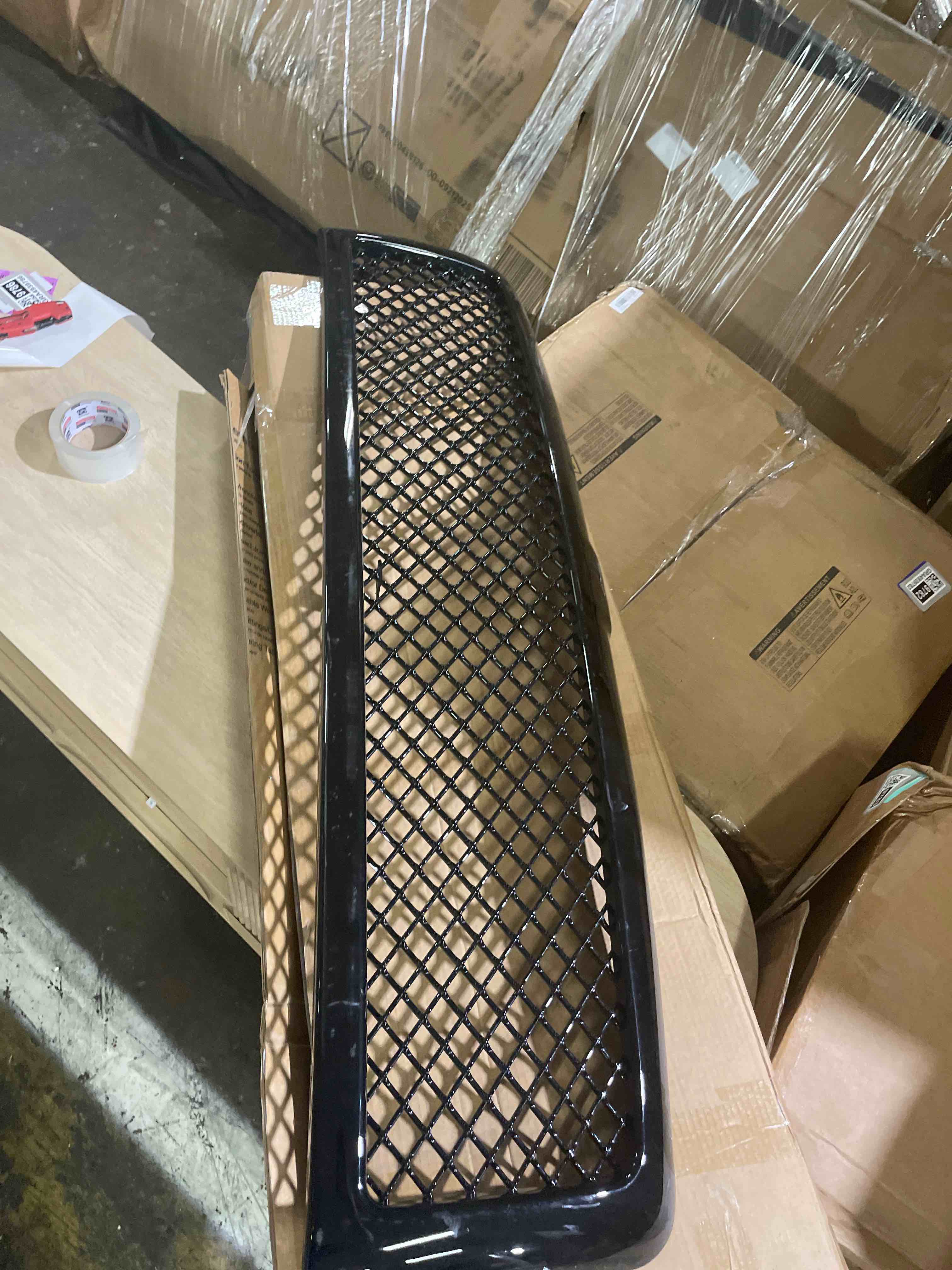 Condition photo showing Good Condition for 7422440870891 compatible with 1994-2001 dodge ram 1500/1994-2002 2500 3500 glossy black mesh front bumper grill grille