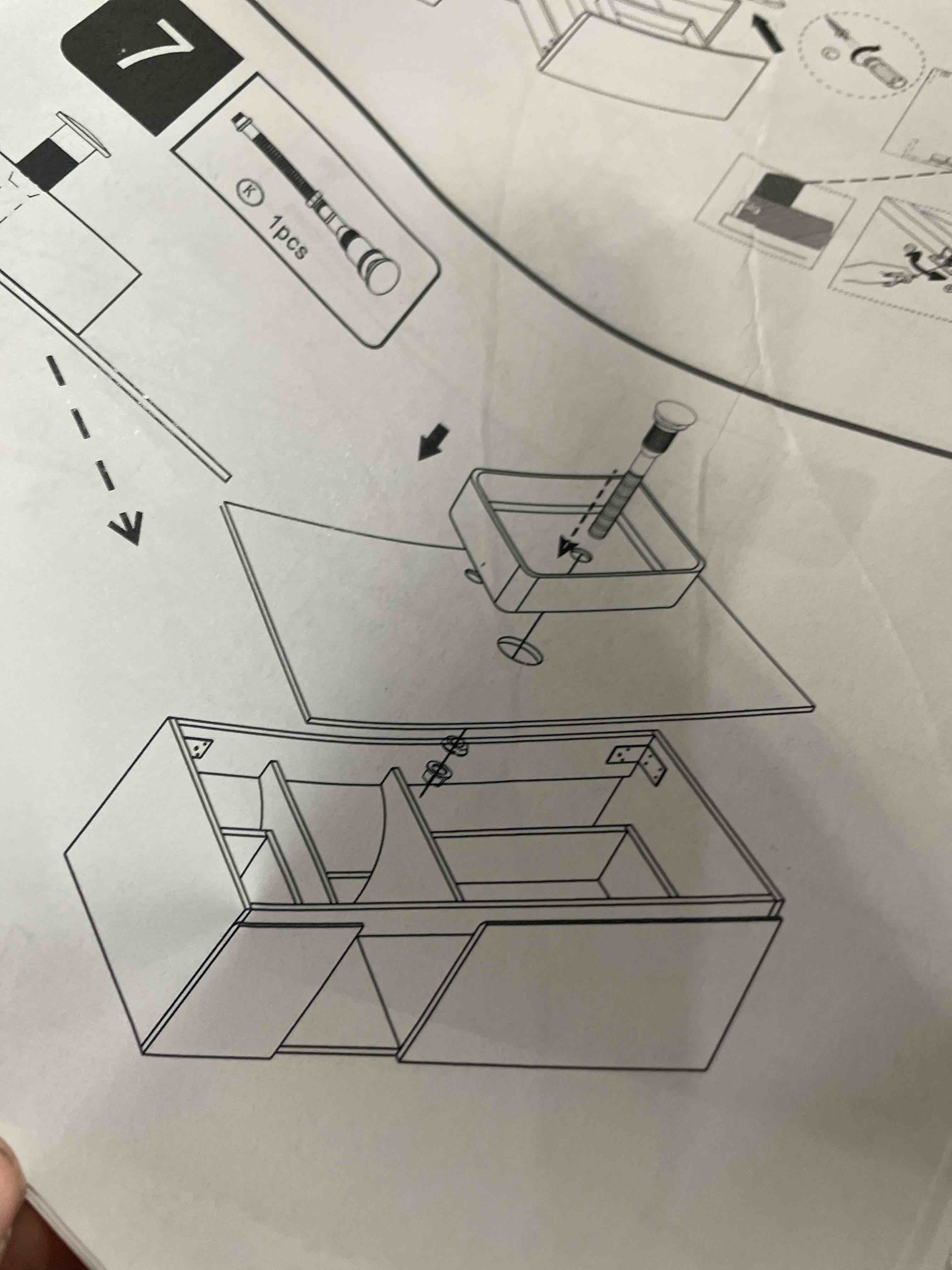 Condition photo showing New/Like New for malwee 42" floating bathroom vanity with sink, 42 inch wall mounted bathroom cabinet combo, modern single sink bath storage vanity set, with 2 soft close door and ceramic vessel basin top(42-400awo