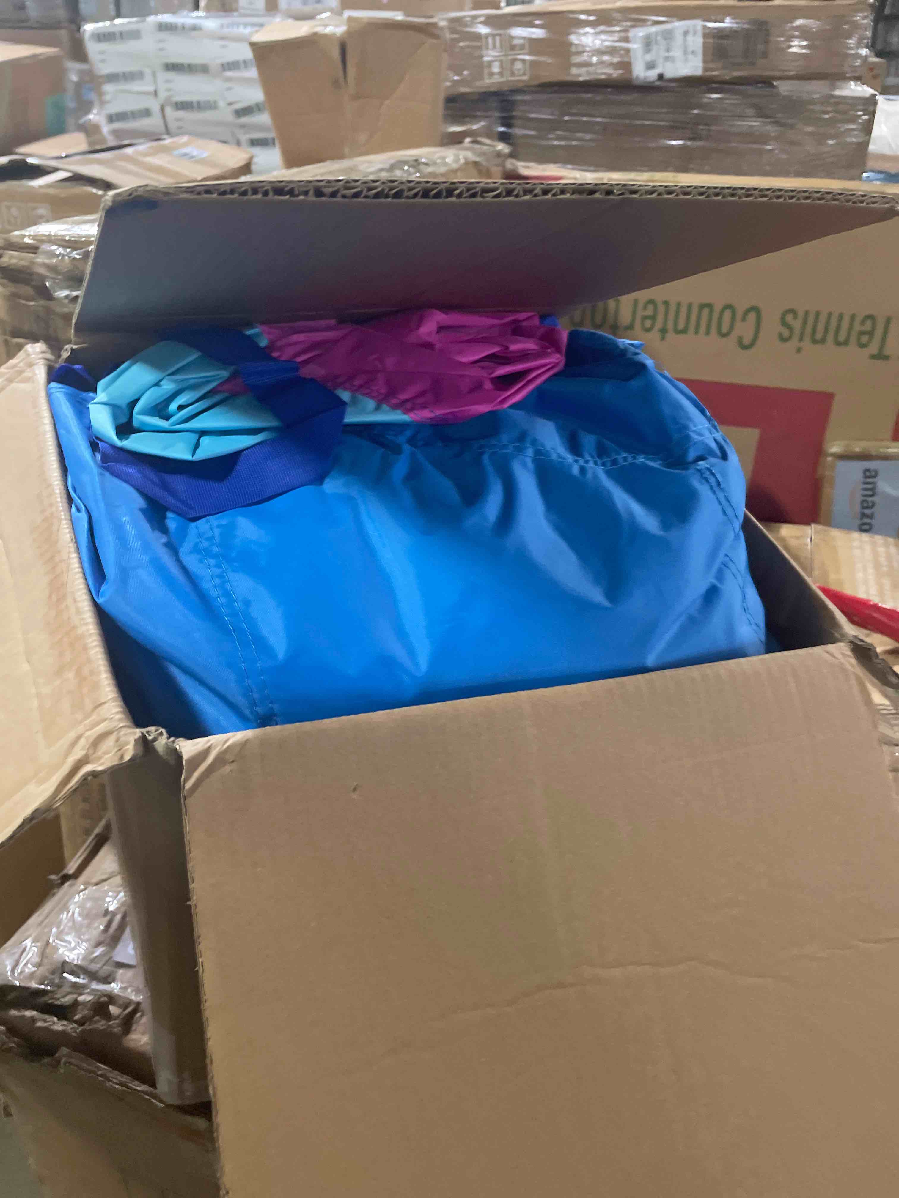 Condition photo showing New/Like New for glacer inflatable bounce house with slide, 8x 6.5 x 4.7ft kids jumping castle including carrying bag, repair kit, stakes for indoors and outdoors, inflatable playhouse for kids