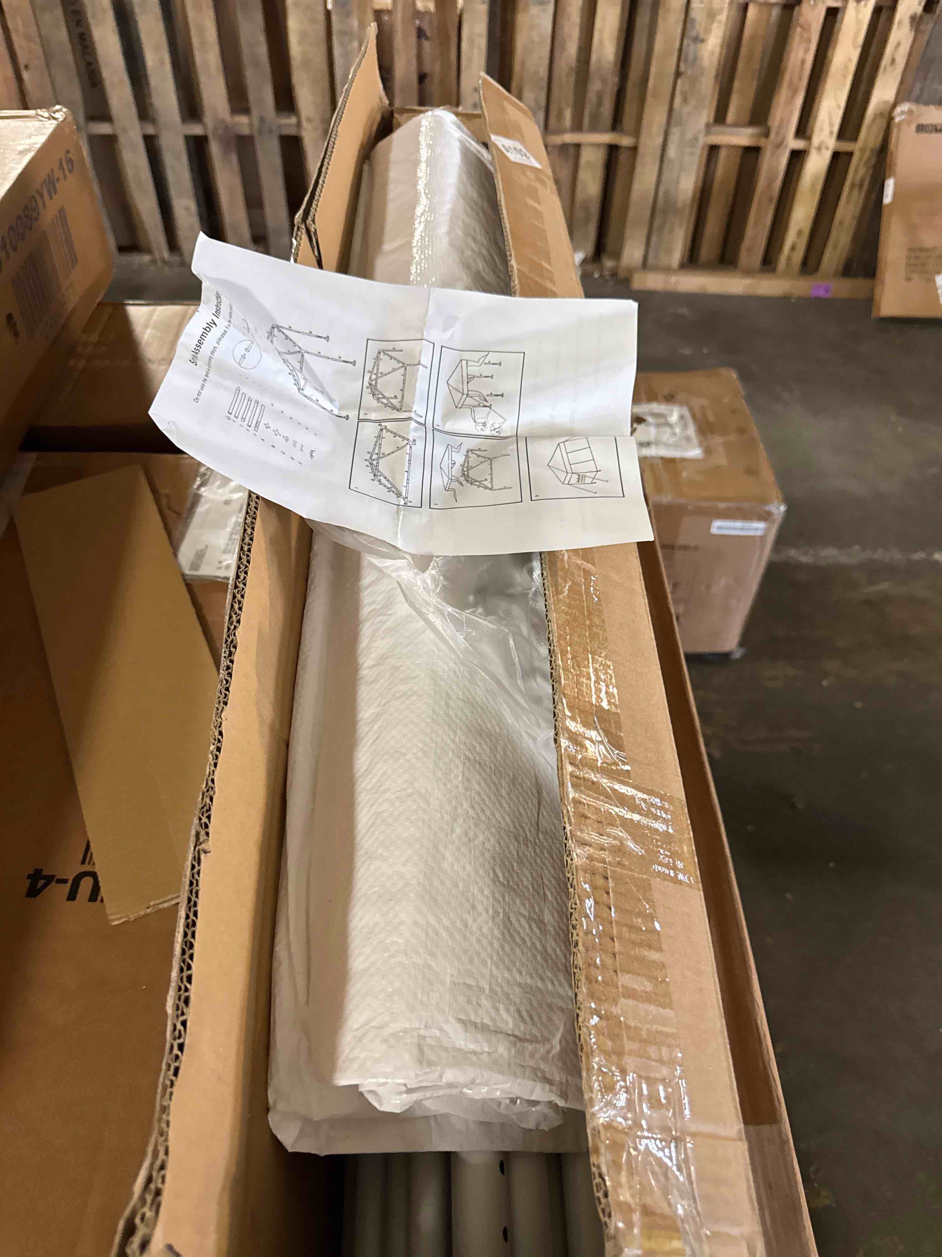 Condition photo showing New/Like New for upgraded replacement canopy top cover only - compatible with ozark trail fga64s1 4'x6' pop up canopy, rainproof & uv-resistant 420d silver coated oxford fabric (white) white 4×6