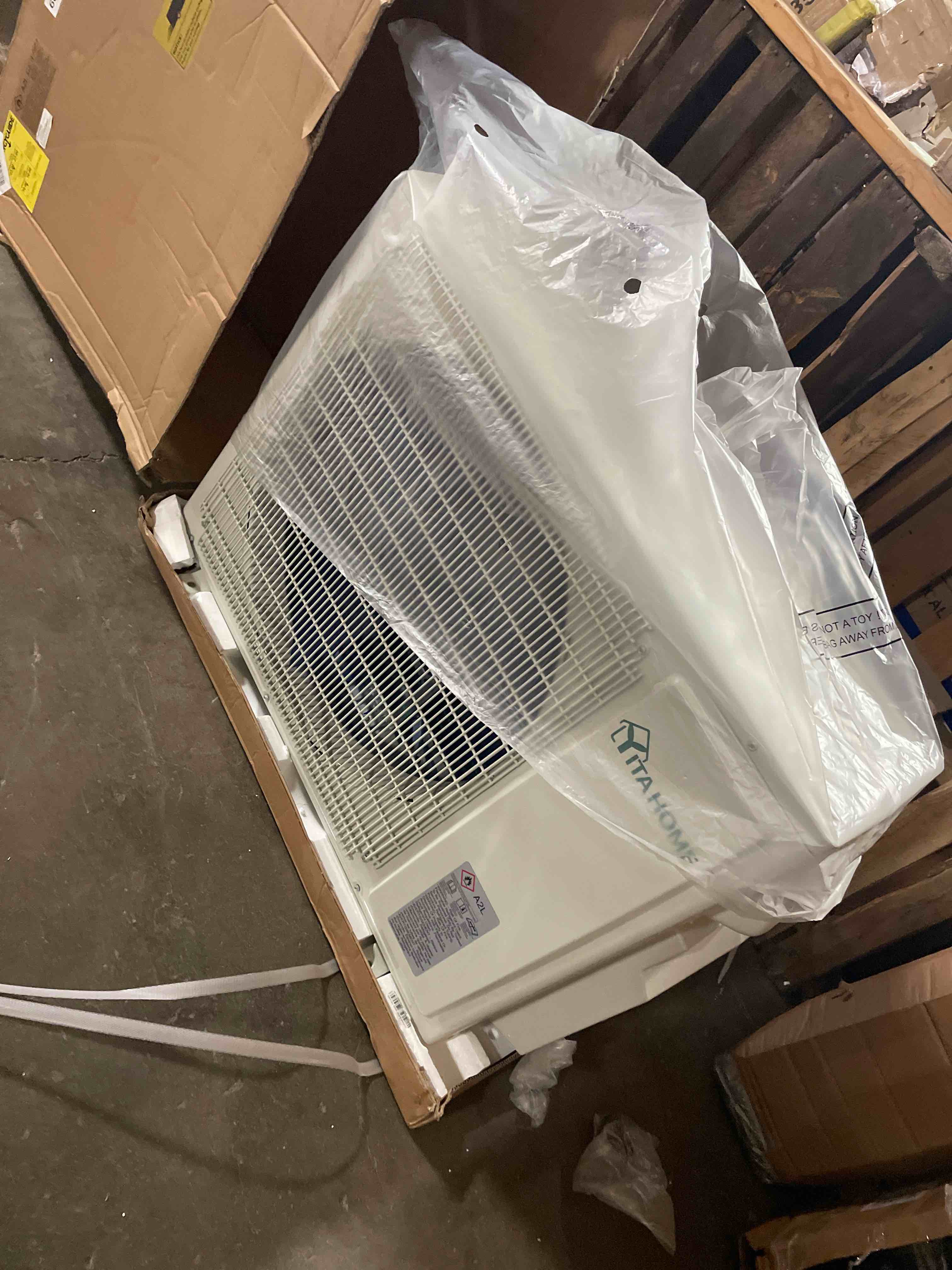 Condition photo showing Good Condition for (incomplete )12000 btu mini split ac/heating system, ductless mini split air conditioner heat pump,115v 20 seer2 energy efficient inverter ac unit,wifi enabled compatible with alexa for apartment, garage 12000 btu 115v / 20 seer2 / wifi