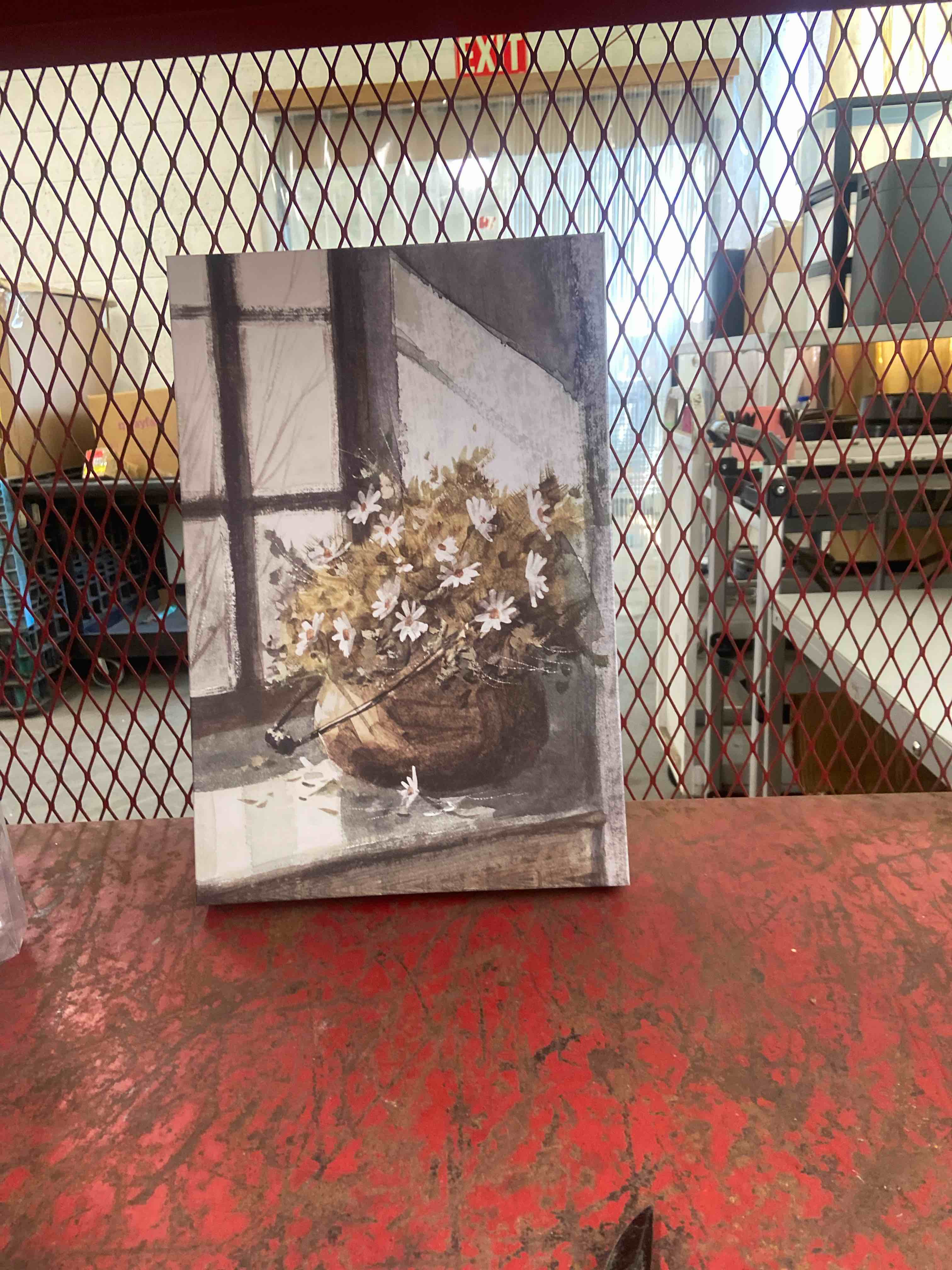Condition photo showing New/Like New for artdirect bjorkland, george 28x35 gallery wrapped canvas museum art titled: daisies in