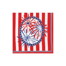 3 ply 4th of July paper napkins 12 count 20 per pack 