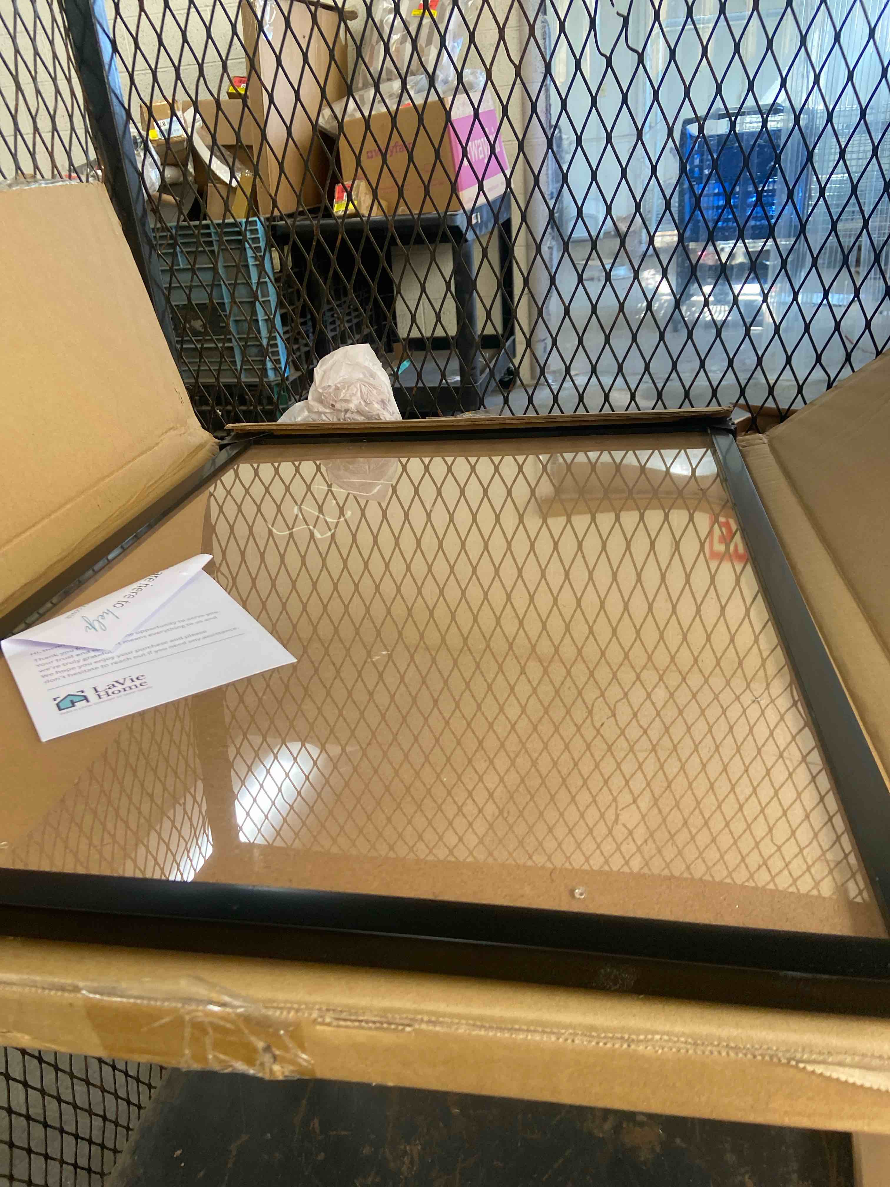 Condition photo showing New/Like New for u brands cork bulletin board, 17" x 23", black wood frame 17" x 23" black