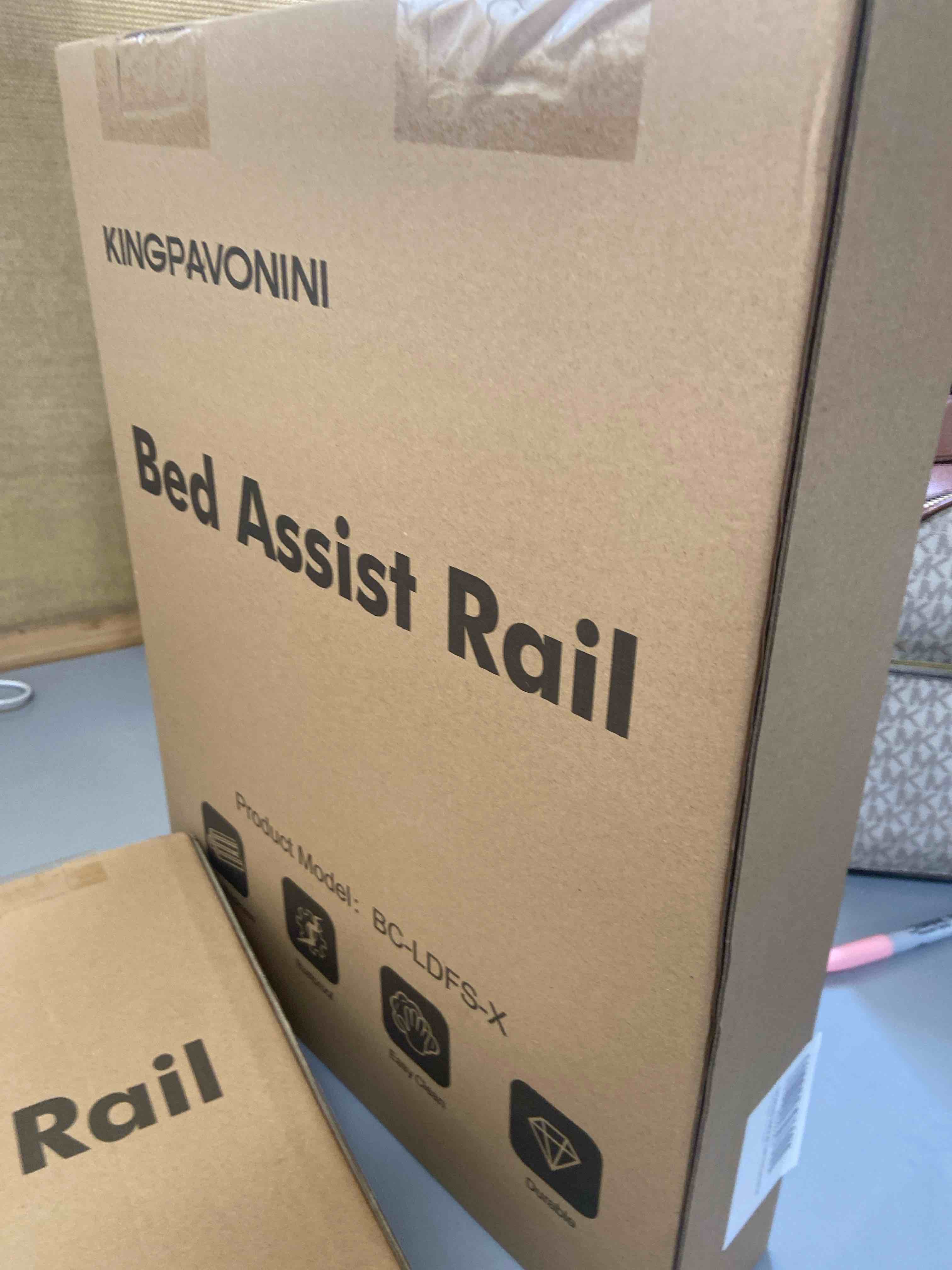 Condition photo showing New/Like New for kingpavonini bed rails for elderly adults safety - adjustable bed cane with non-slip ergonomic handle and storage pocket, stable bed assist rails for seniors hold up to 300 lbs, tool-free assembly