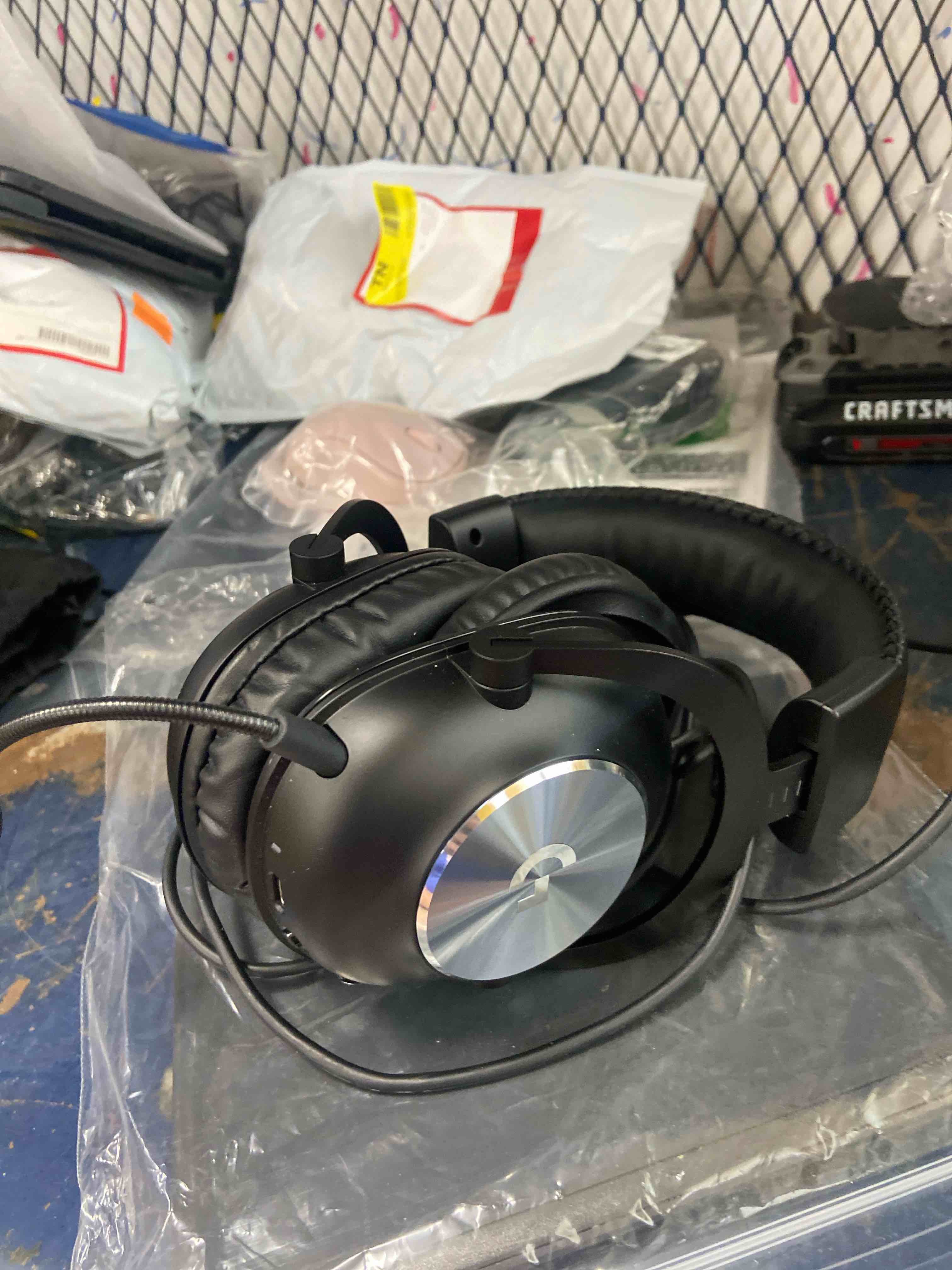 Condition photo showing Good Condition for logitech g pro x wireless lightspeed gaming headset with blue vo!ce mic filter tech, 50 mm pro-g drivers, and dts headphone:x 2.0 surround sound, 20+ hour battery life - black classic headset wireless
