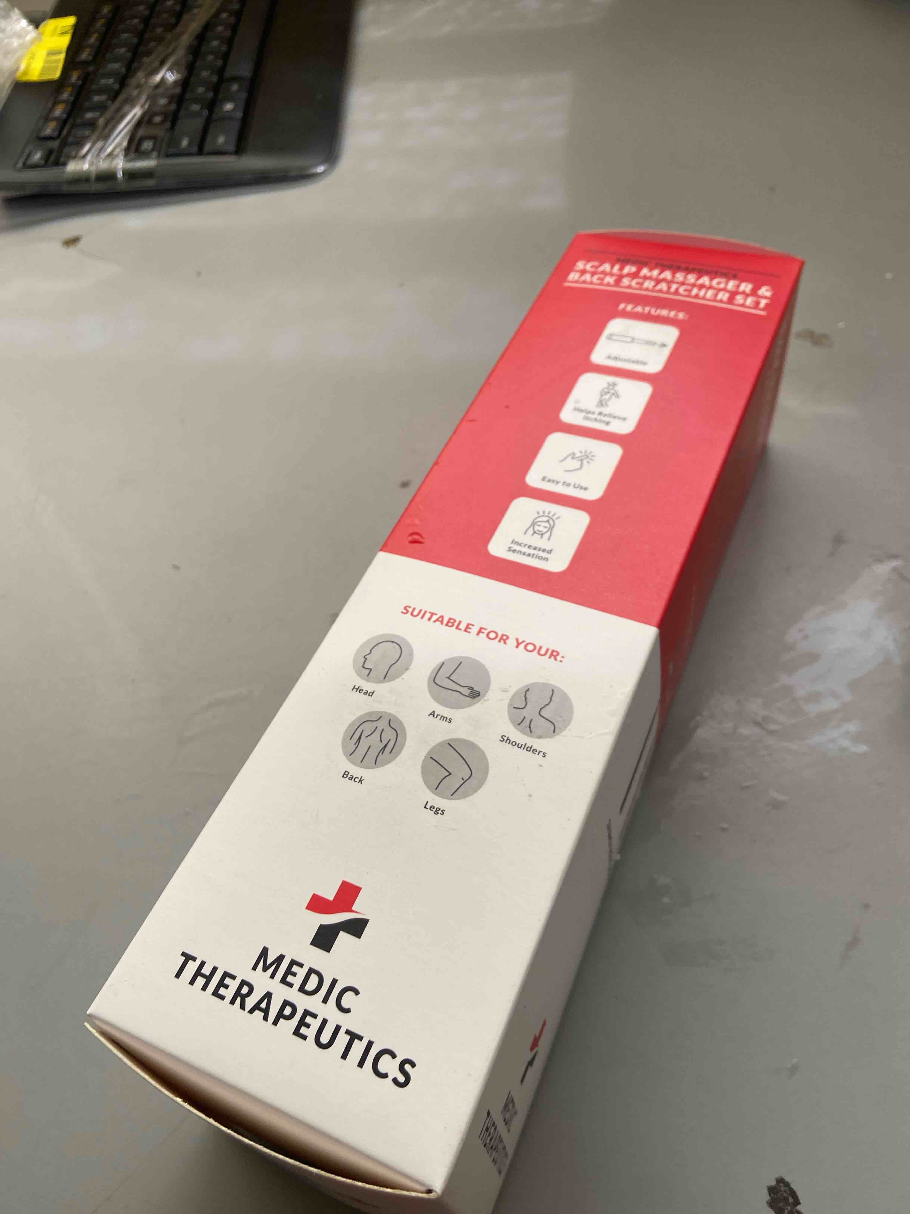 Condition photo showing New/Like New for medic therapeutics head & scalp massager w/ back scratcher 4-pack