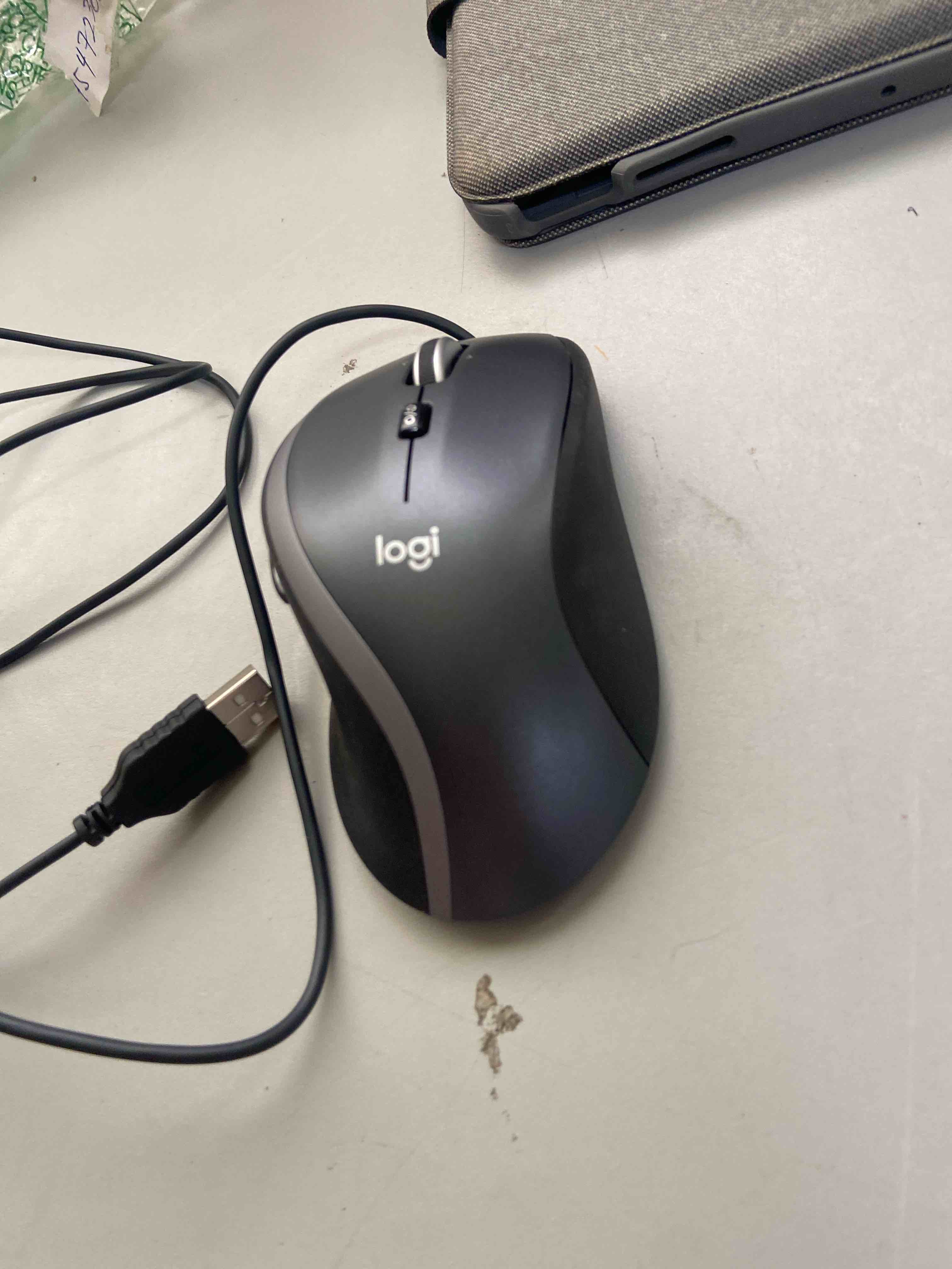 Condition photo showing New/Like New for logitech m500s advanced corded mouse with advanced hyper-fast scrolling & tilt, customizable buttons, high precision tracking with dpi switch, usb plug & play