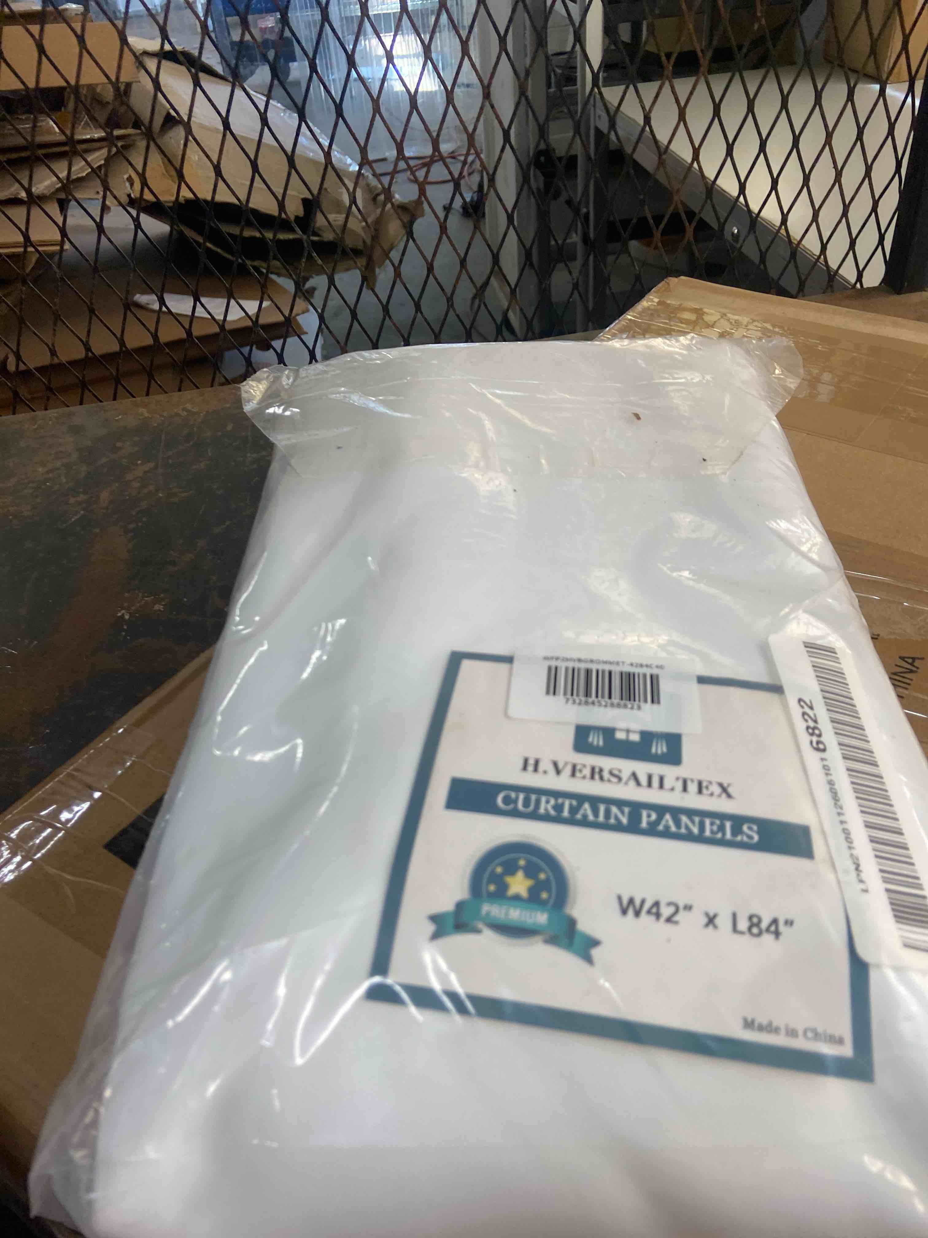 Condition photo showing New/Like New for jsfly blackout curtains for bedroom thermal insulated solid grommet window curtains drapes for living room, set of 2 curtain panels 52 w x 84 l inches ash white