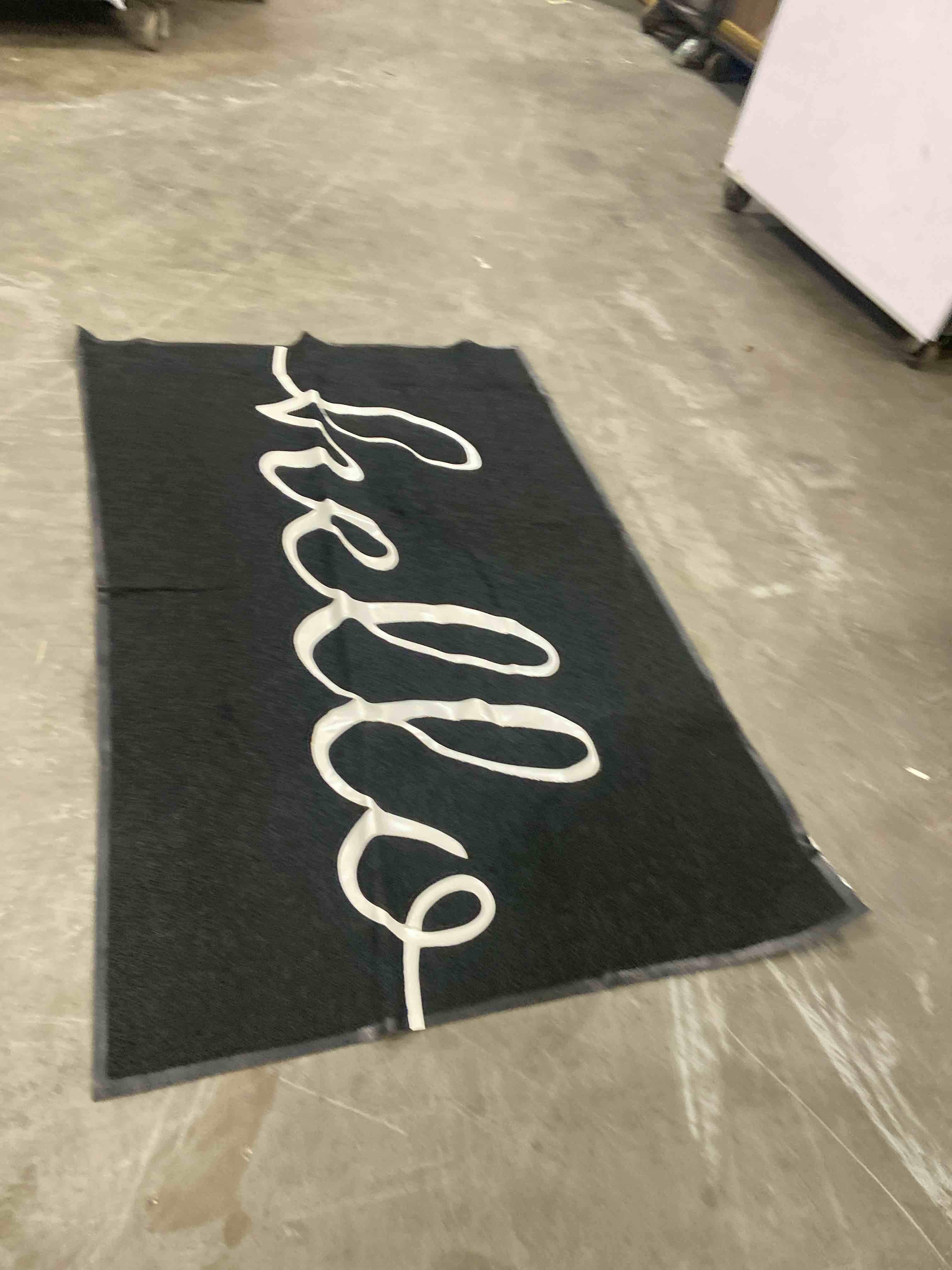Condition photo showing New/Like New for earthall funny hello mats outside/inside 71"x47", front door mat outdoor entrance, indoor outdoor mats for home entrance, funny doormat outside/inside entry, front porch decor for farmhouse 5'11" x 3'11" hello