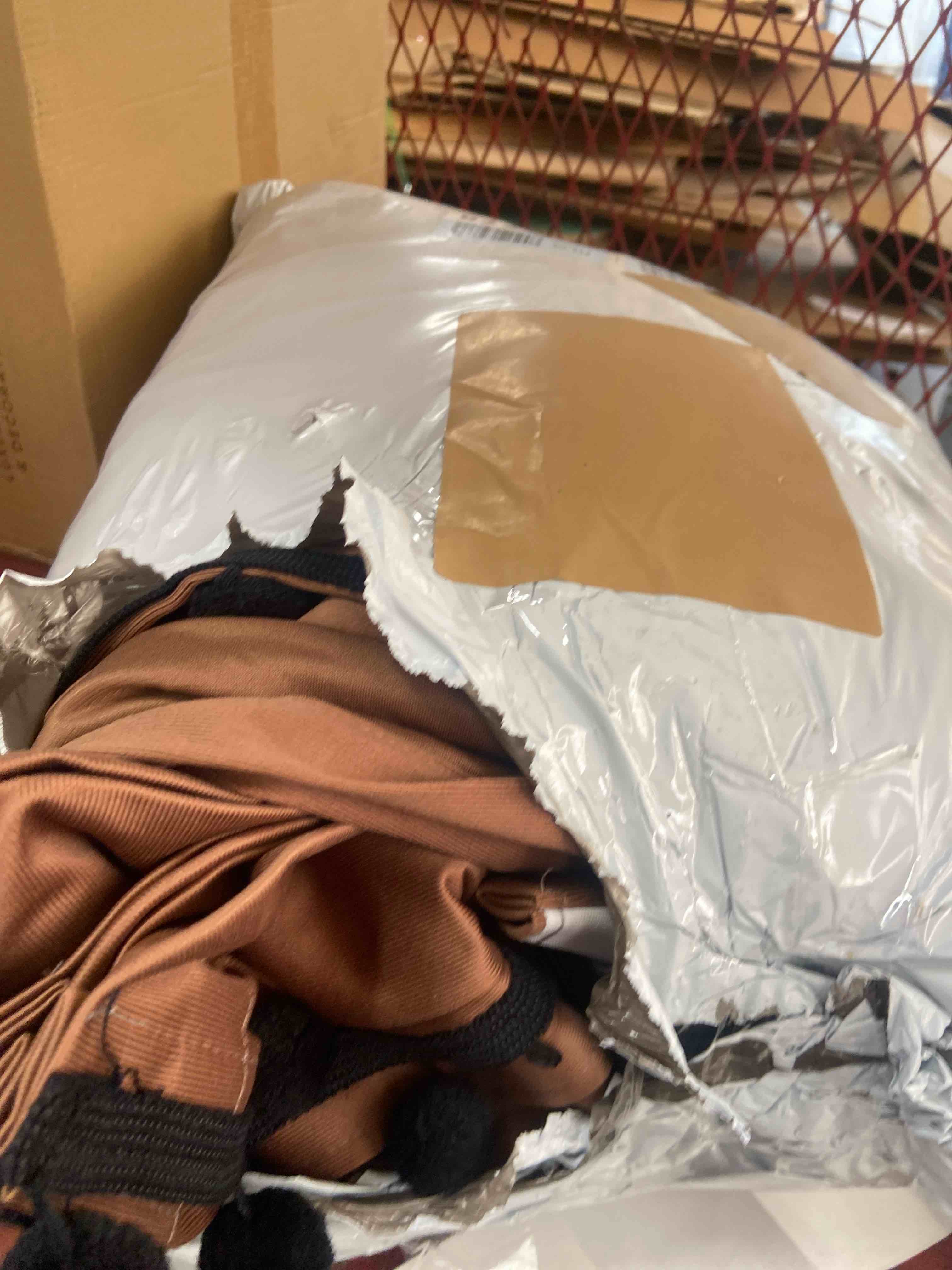Condition photo showing New/Like New for melodieux luxury pom poms velvet curtains for bedroom living room, vintage room darkening rod pocket window decorative drapes, 52" w x 84" l, golden brown (2 panels) 52"w x 84"l (pack of 2) golden brown-unlined