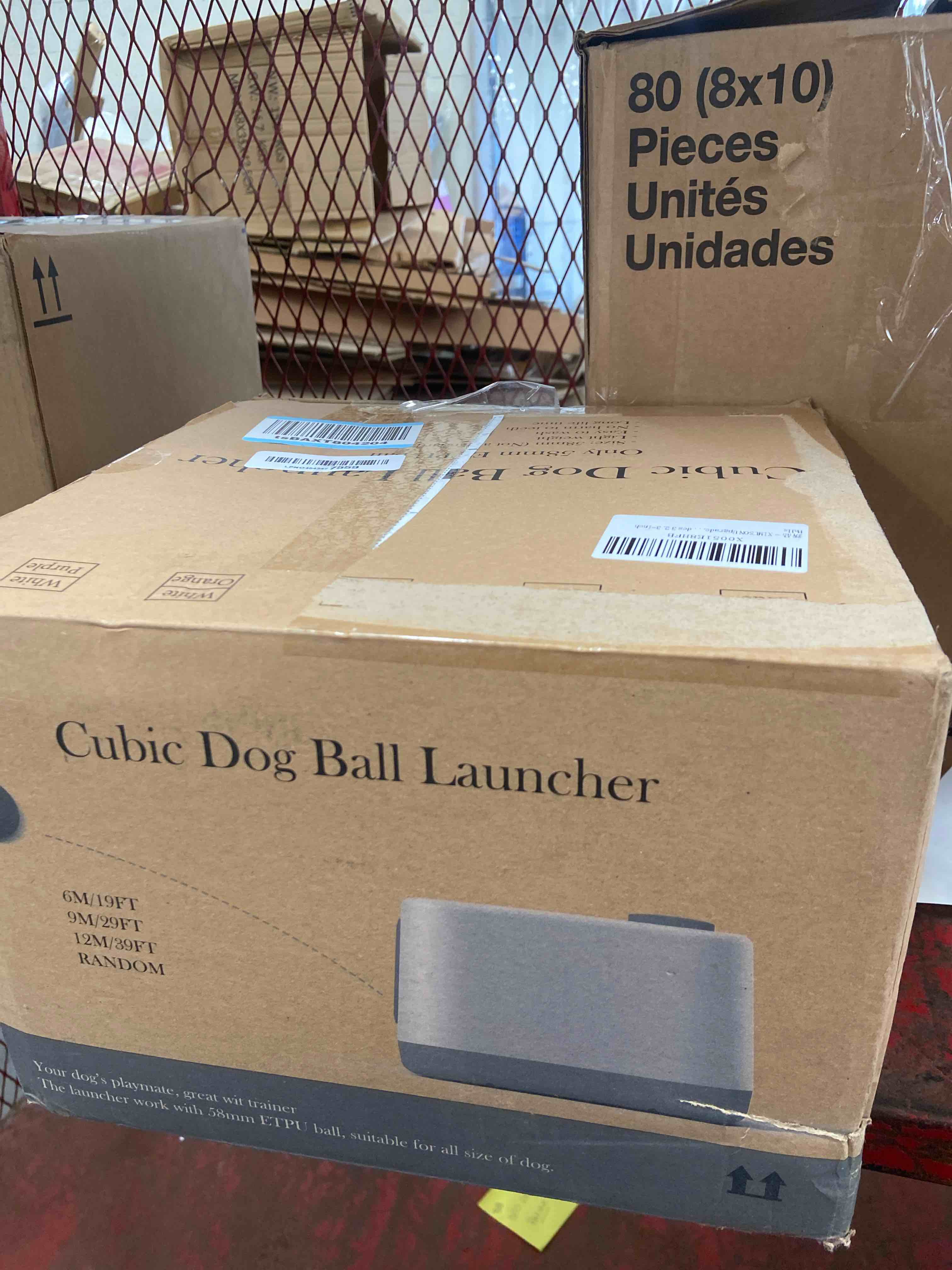 Condition photo showing Good Condition for automatic dog ball launcher, auto & manual dual mode dog ball thrower, interactive dog toy for boredom & brain stimulation with 4 etpu balls, indoor outdoor use for all breeds white