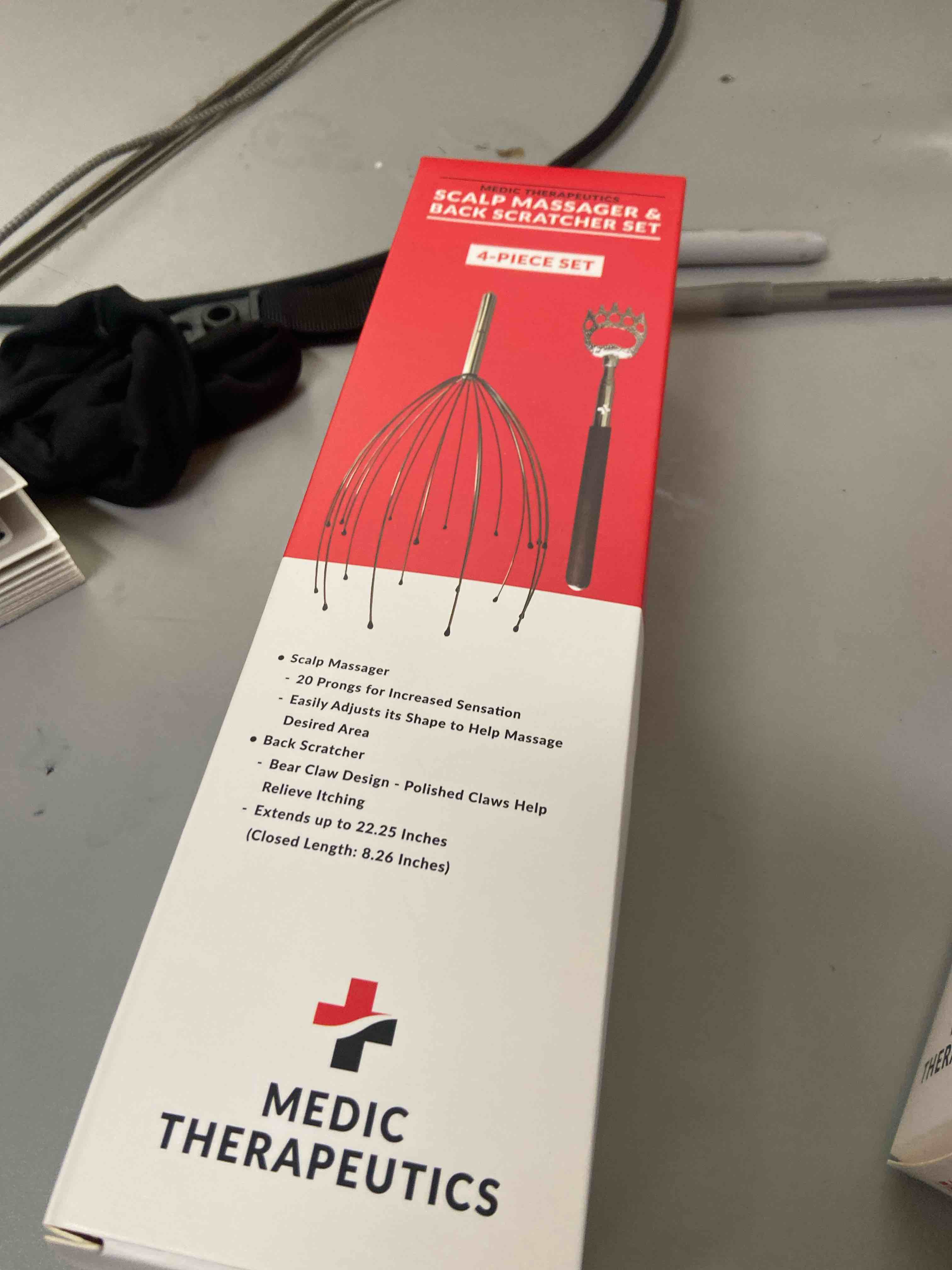 Condition photo showing New/Like New for medic therapeutics head & scalp massager w/ back scratcher 4-pack