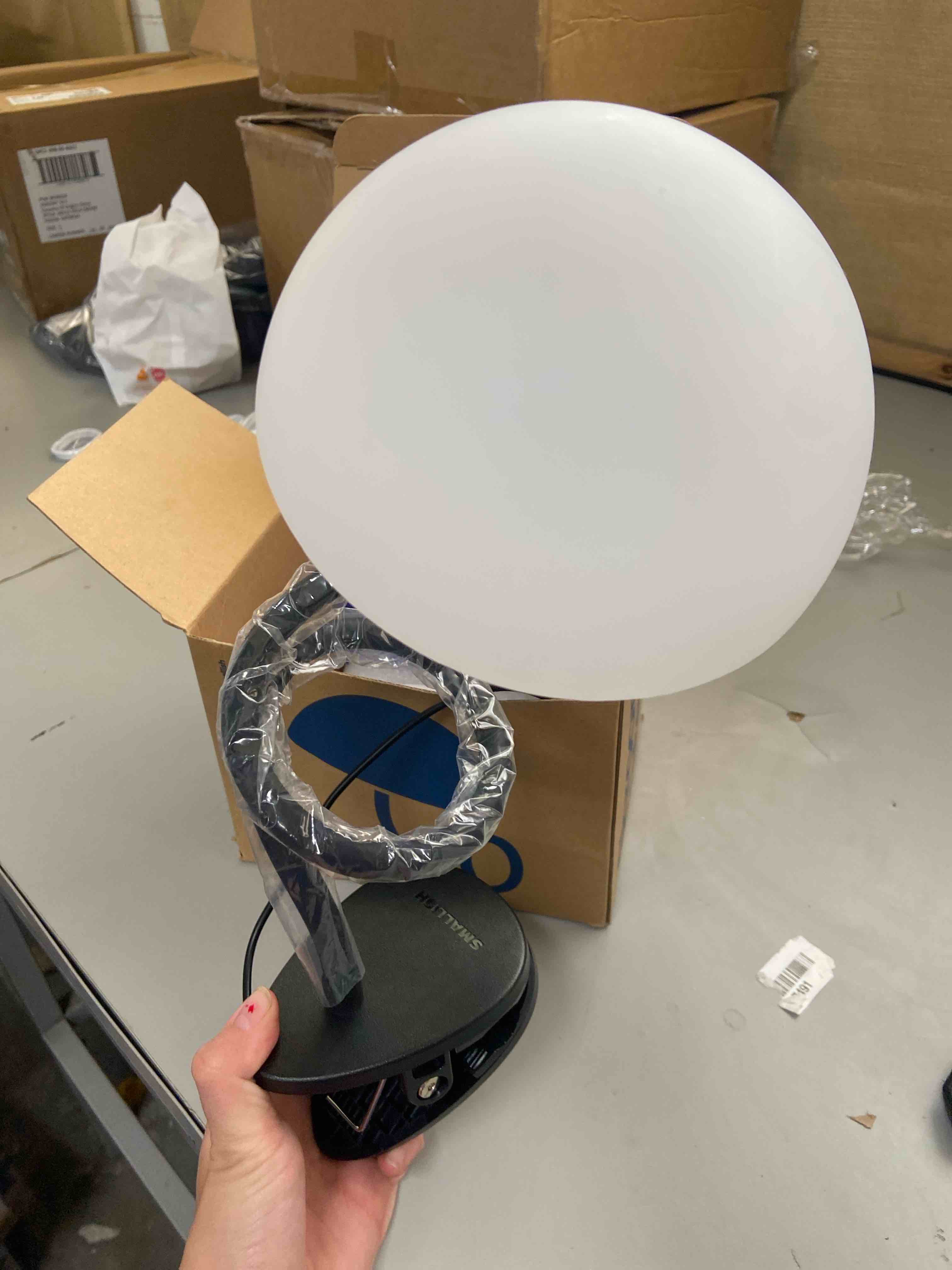 Condition photo showing New/Like New for shroommate dorm room essential clip on bed light - headboard and bedside table lamp, flexible reading lamp, night light for kids nursery, clip on for desk, multicolor leds, adapter included (black)