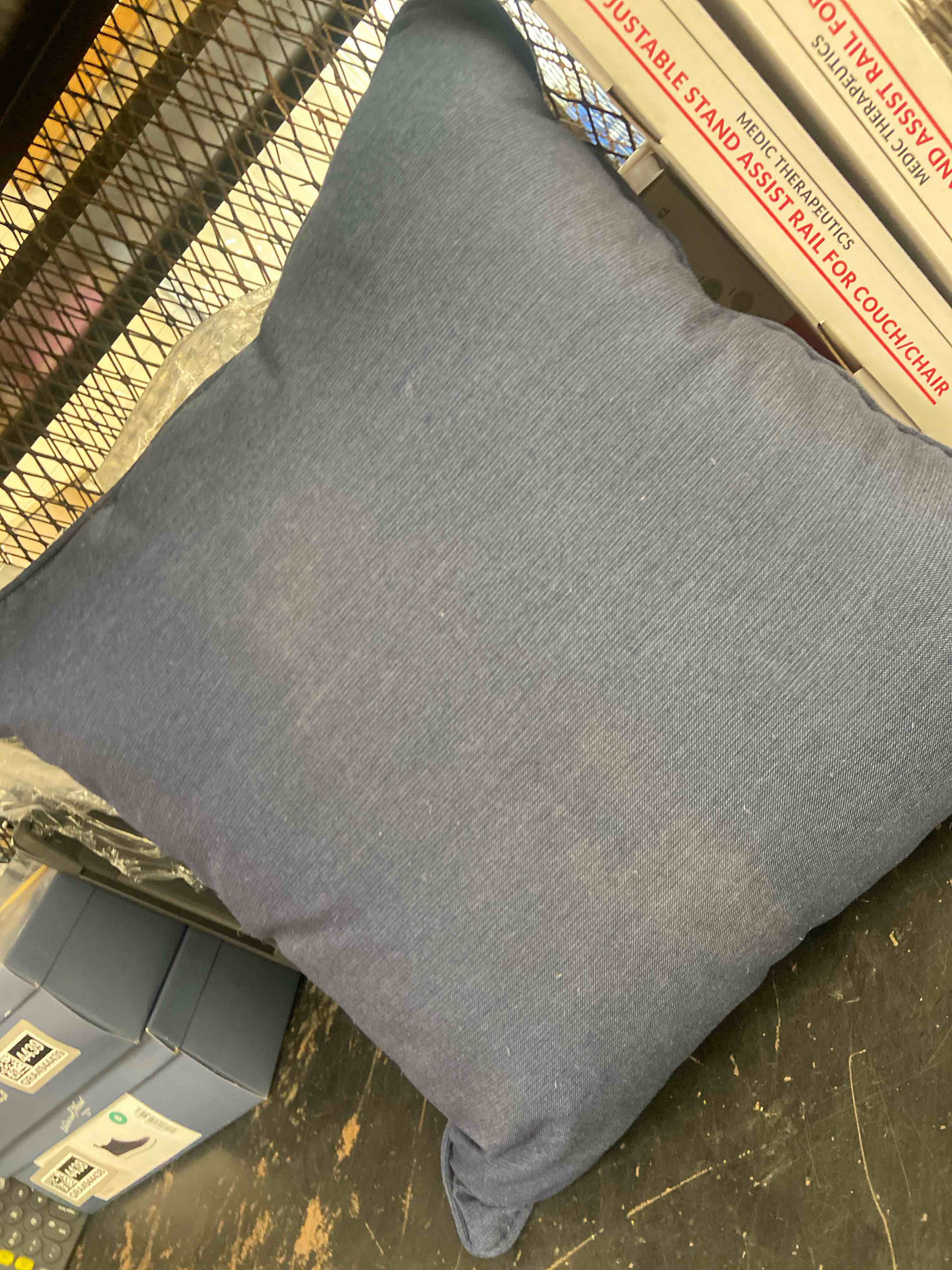 Condition photo showing Good Condition for sunbrella - indoor/outdoor corded pillows, 18" x 18", spectrum indigo