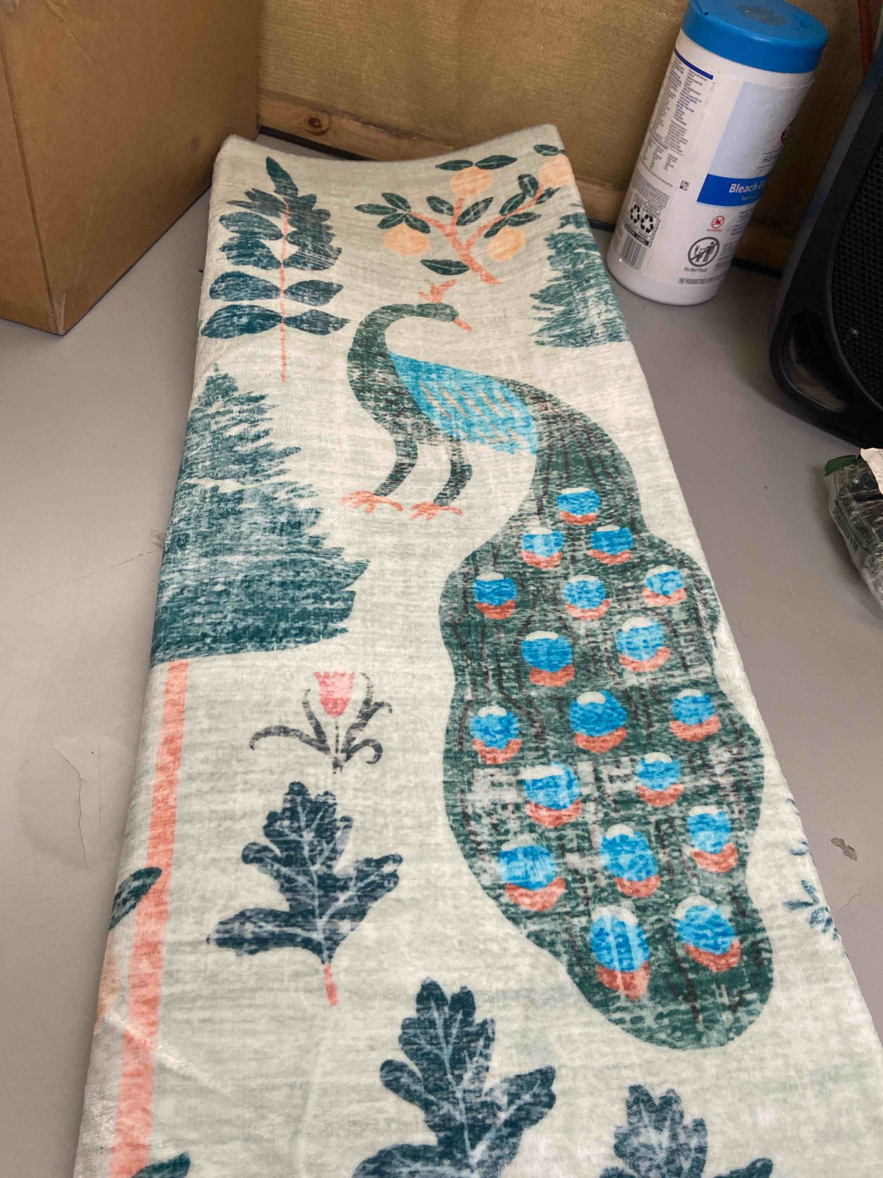 Condition photo showing New/Like New for rifle paper co. x loloi menagerie men-02 forest cream rug