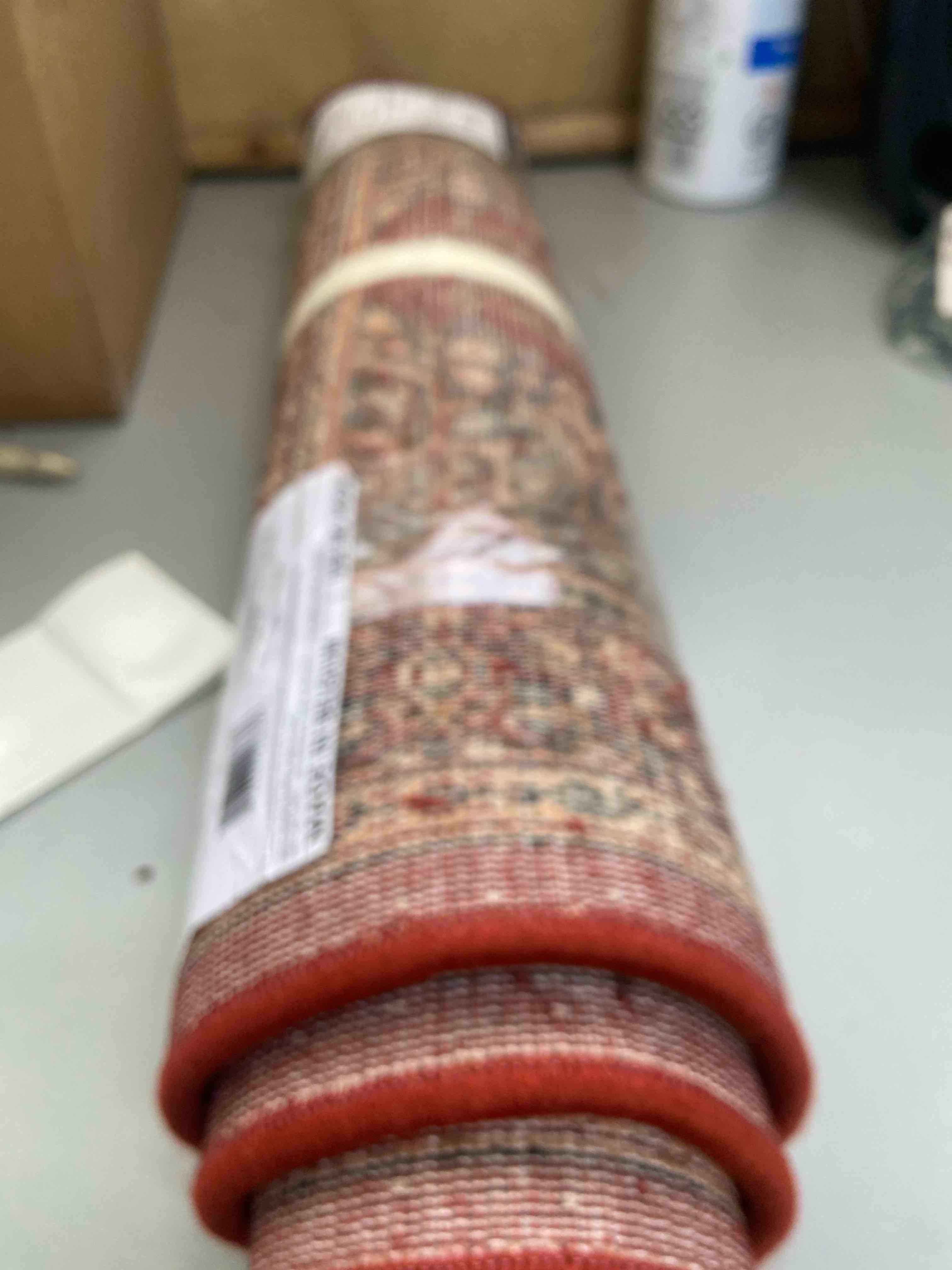 Condition photo showing New/Like New for couristan kashimar all over center medallion wool area rug 2” 2 x 4 “9 antique red
