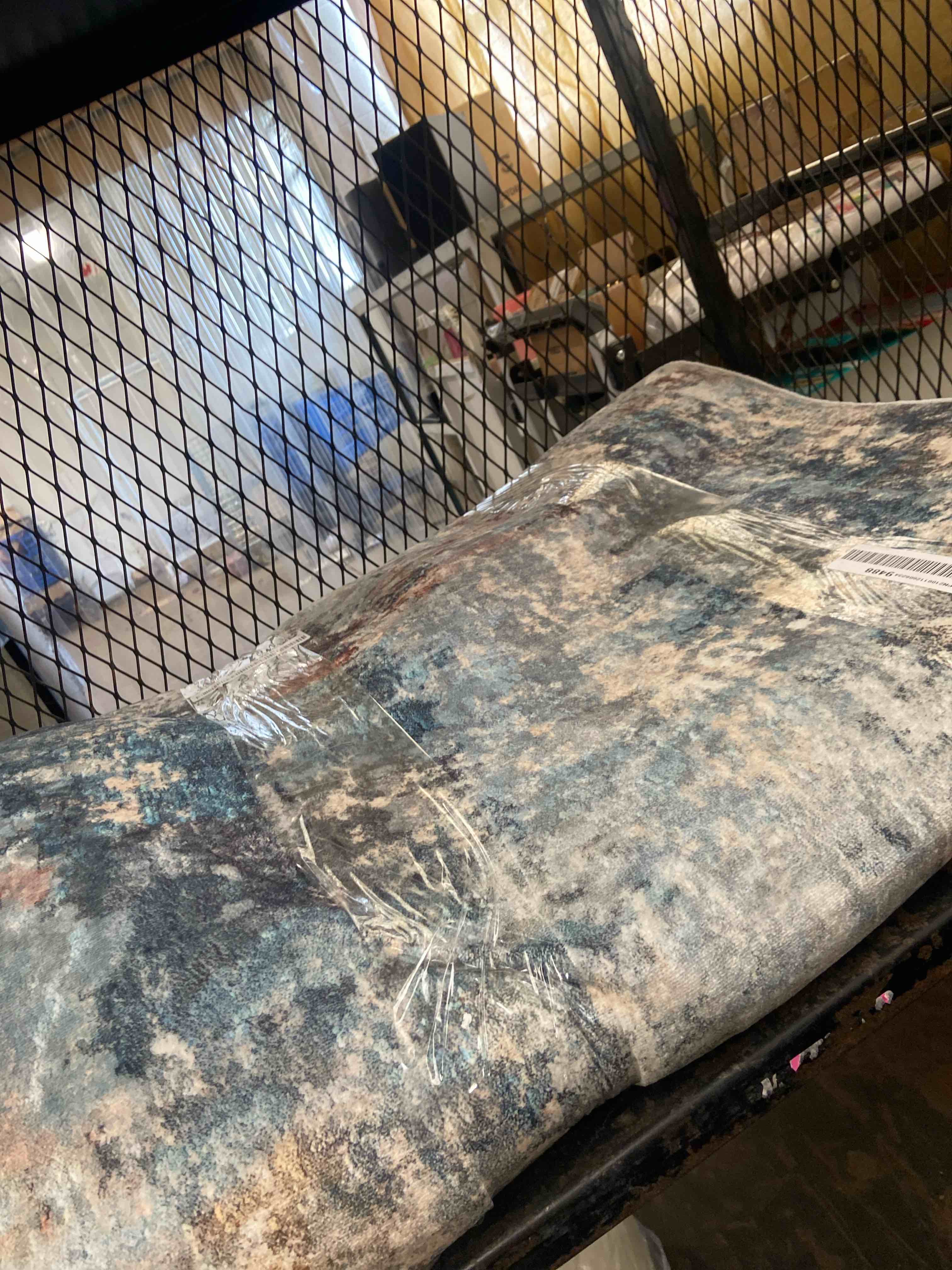 Condition photo showing New/Like New for 8x10 area rugs for living room rug washable: abstract large rug for dining room bedroom carpet non slip 8 by 10 indoor modern nursery home office multi multi color 8' x 10' (rectangular)