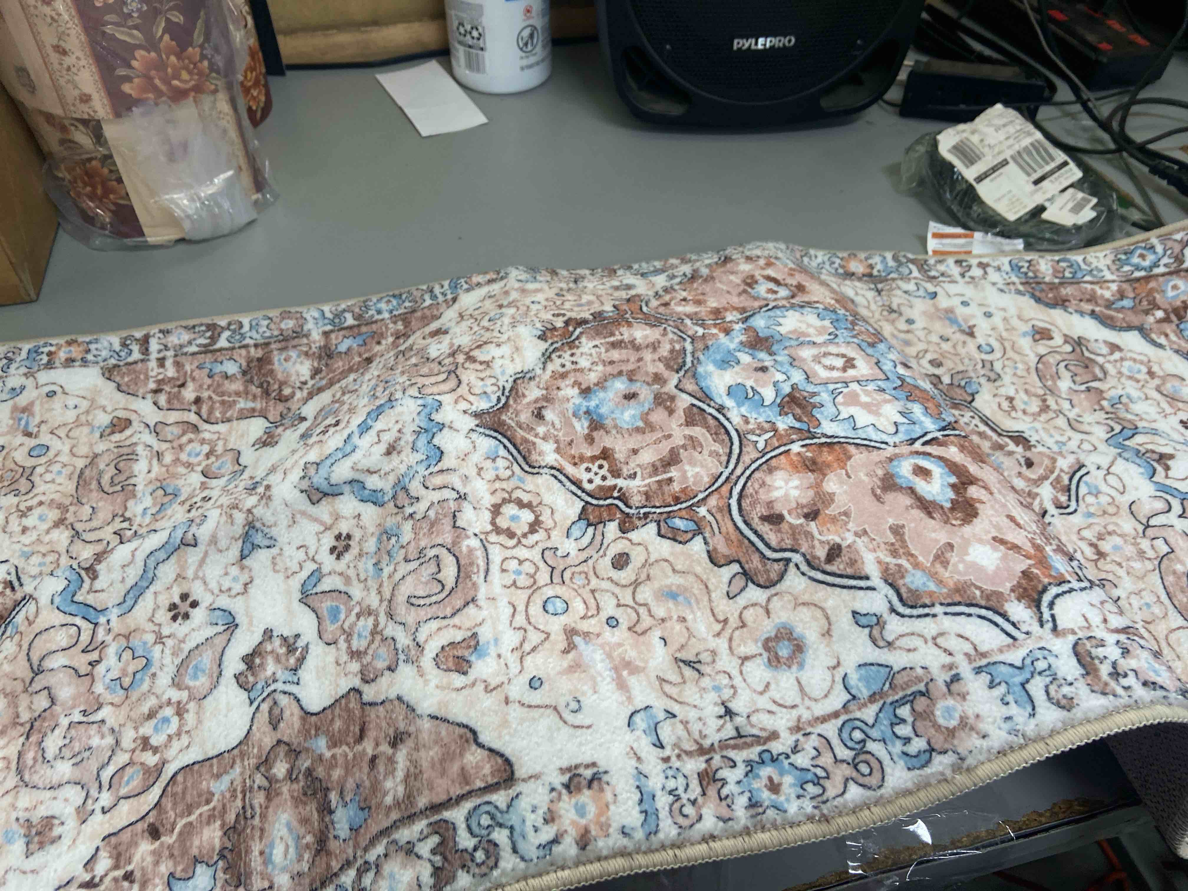 Condition photo showing New/Like New for hebe farmhouse kitchen rugs sets of 3 non slip washable kitchen rugs and mats boho kitchen mats for floor kitchen runner rug kitchen carpet rug runner for hallways kitchen laundry 20"x32"+20"x48"+20"x59" beige