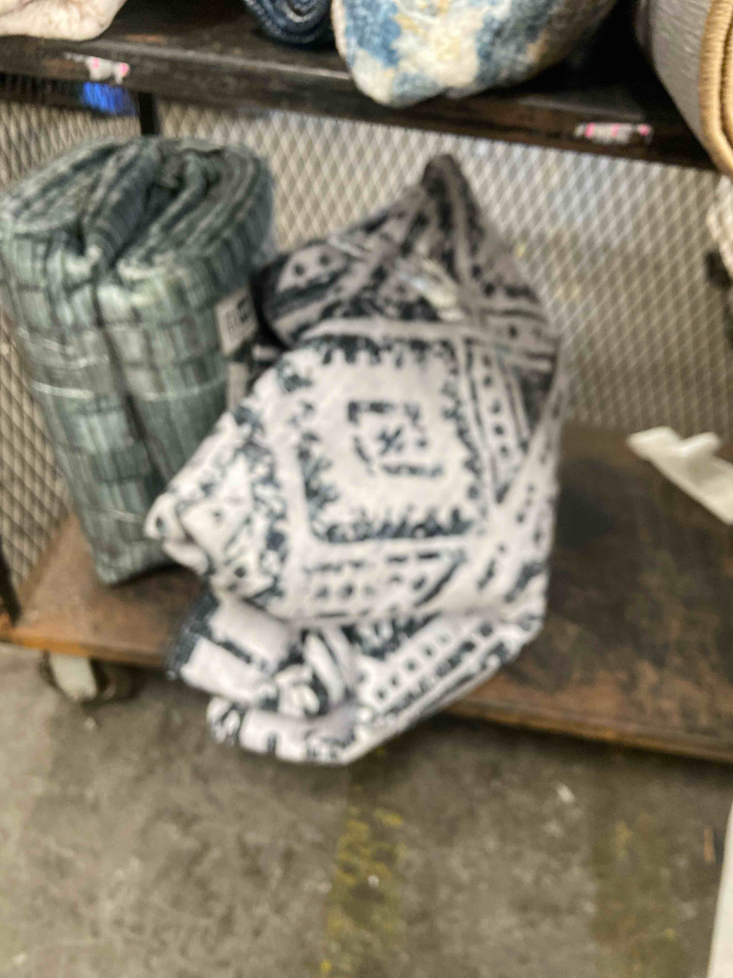 Condition photo showing New/Like New for cotiled 9x12 area rugs living room rug: washable boho rugs with non slip backing large soft indoor stain resistant carpet for bedroom farmhouse dining room lightweight home decor white/black