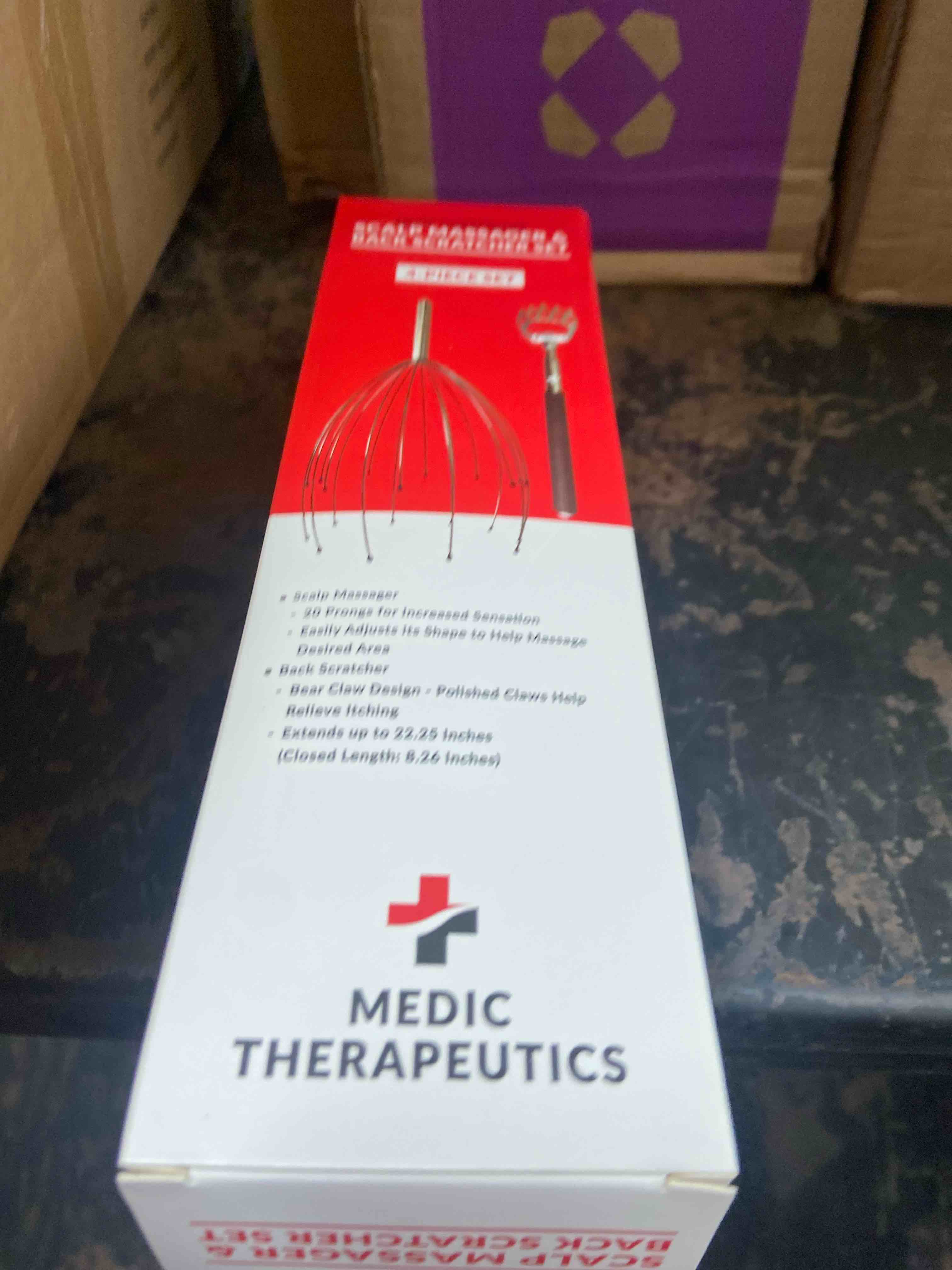 Condition photo showing New/Like New for medic therapeutics head & scalp massager w/ back scratcher 4-pack