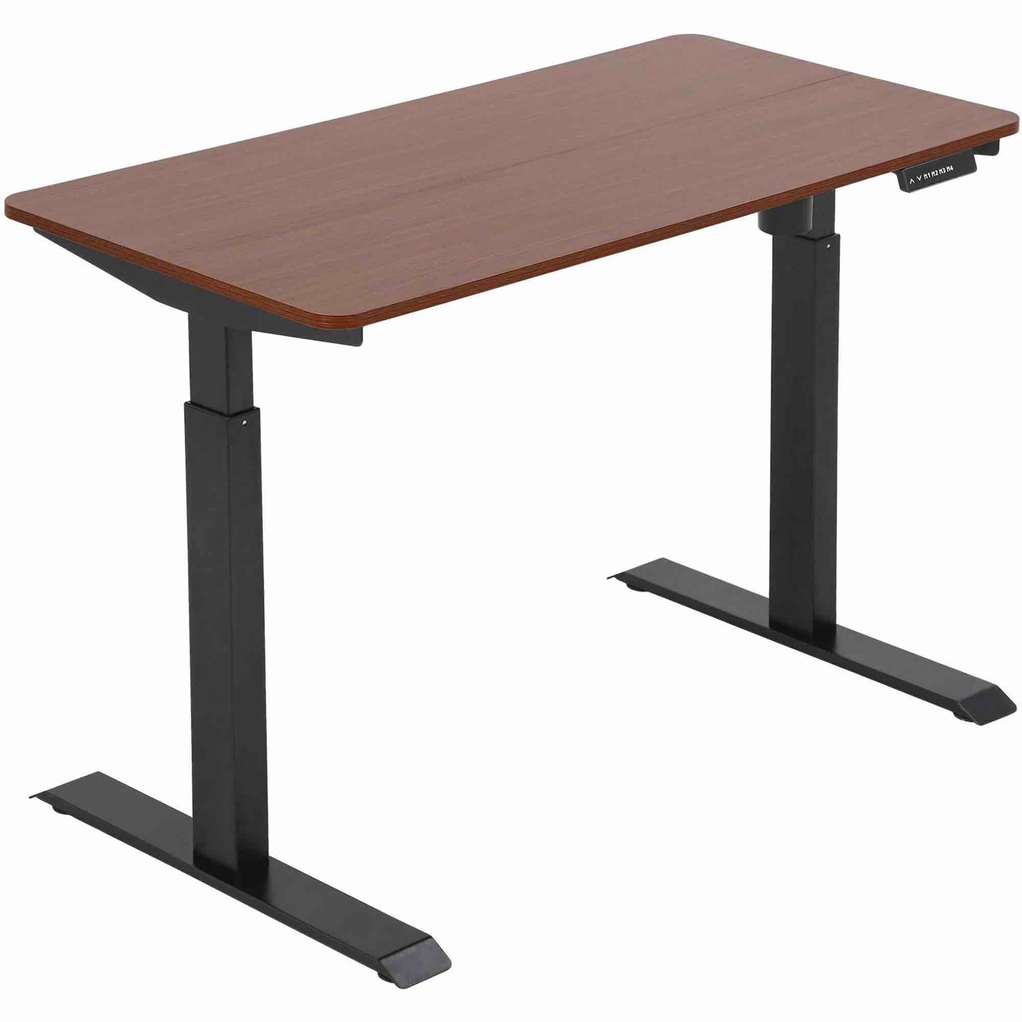 Standing Desk Converter Electric Height Adjustable Computer Desk 47.2 inches Home Office Writing Computer Workstation PC Simple Sit-stand Large Working Area Modern Student Girl Kids Study Desk ,Brown