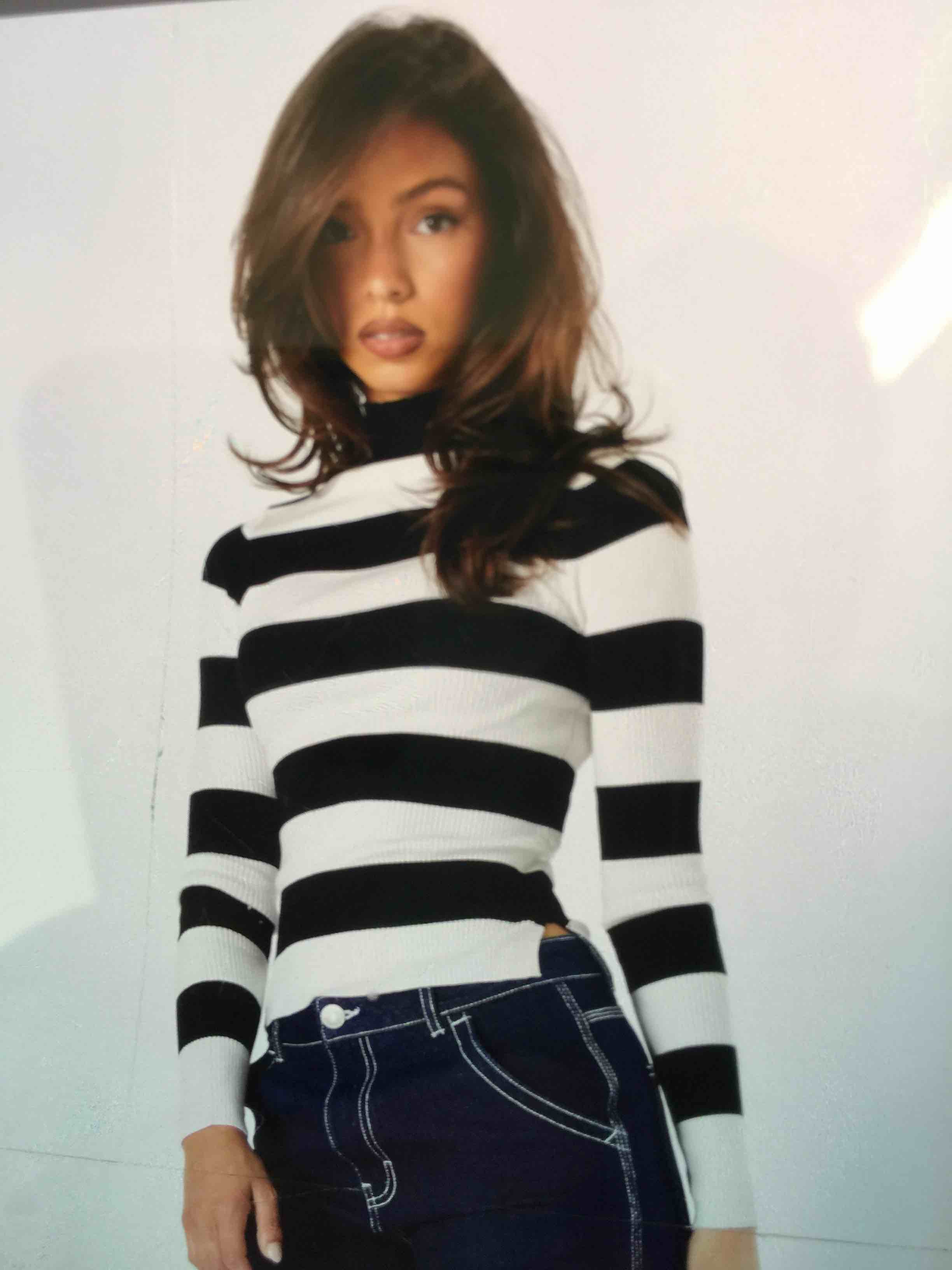 Streetwear Society black and white striped sweater Size S