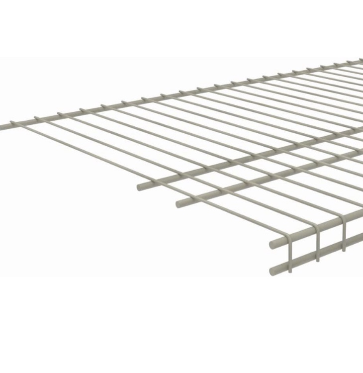 ClosetMaid SuperSlide Wire Shelf, 4 ft. W x 16 in. D, Ventilated Wire Wall Shelving, Nickel Finish, for Closet, Laundry or Pantry