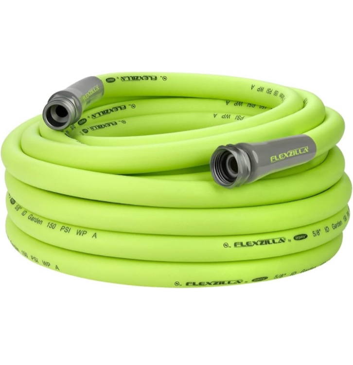 Flexzilla Garden Hose 5/8 in. x 50 ft, Heavy Duty, Lightweight, Drinking Water Safe, ZillaGreen - HFZG550YW-E