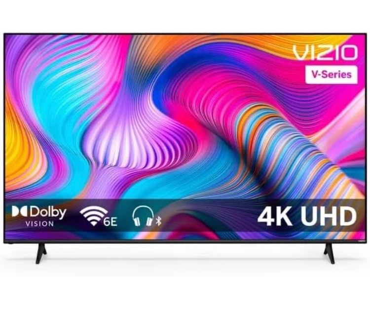 VIZIO 75-INCH Class V-Series - V755M-K03 - 4K Ultra HD - Smart TV WiFi 6E Tri-Band - Gaming - Dolby Vision HDR/HDR10+ - HDR/HDR10+ Bluetooth Capable - IQ Active Processor - Voice Remote (Renewed)