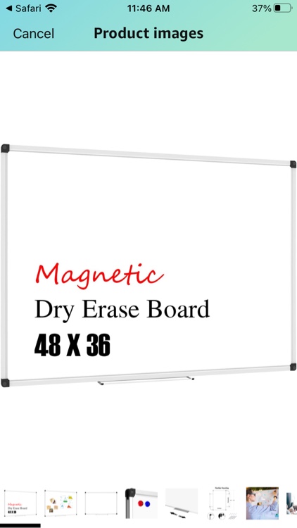 XBoard Magnetic Dry Erase Board/Whiteboard, 36 X 24 Inches, Double Sided White Board,1 Dry Eraser & 3 Dry Erase Markers & 4 Push Pin Magnets