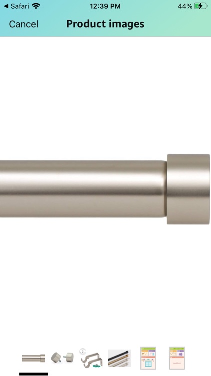 Ivilon Drapery Window Curtain Rod - End Cap Style Design 1 Inch Pole. 28 to 48 Inch Color Satin Nickel