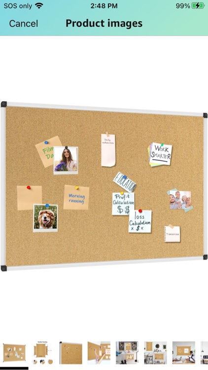 XBoard Cork Board 48 x 36, Bulletin Board Corkboard with Push Pin for Display and Organization