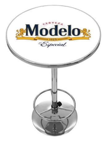 Modelo Chrome Pub Table(Not White, Blue)