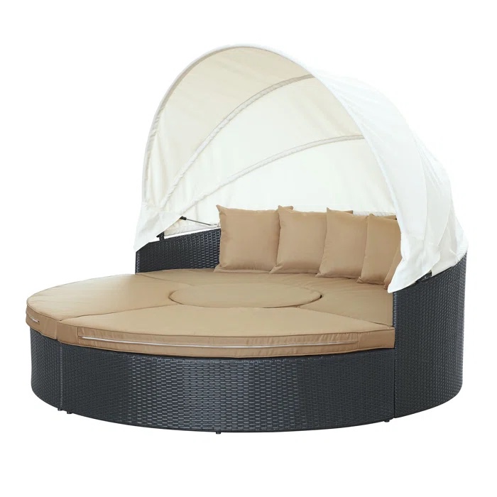Modway 89.5'' Wood Outdoor Patio Daybed. cushions have some dirt in them it’s is in good condition otherwise 