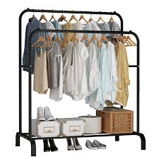 Idear Garment Rack with wheels black