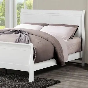 Dewin Sleigh Bed White Queen (Box 1 of 3 Only) 