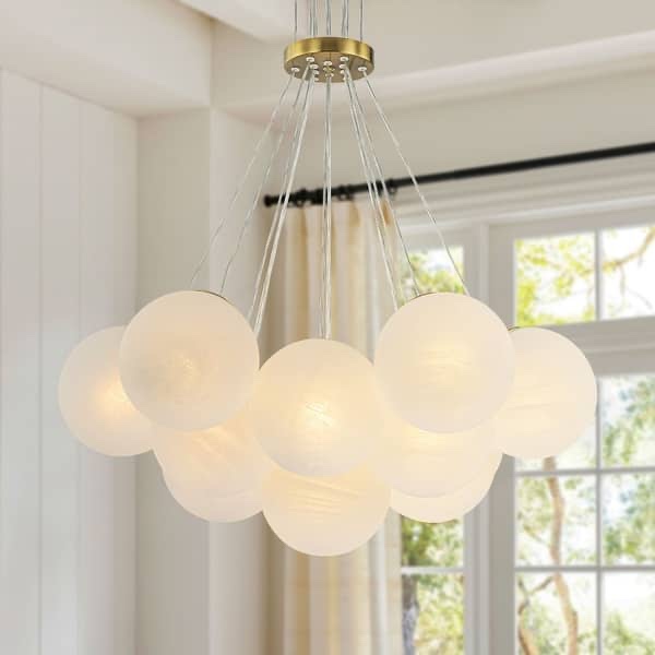 Gold Visional Comfort Lighting Modern Glass Bubble Chandelier Lights Lamp for Bedroom/ Dining Room 