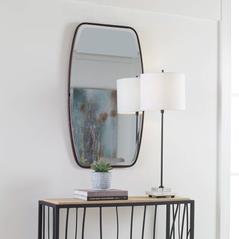Rylie Modern & Contemporary Beveled/ Fog Free Accent Mirror