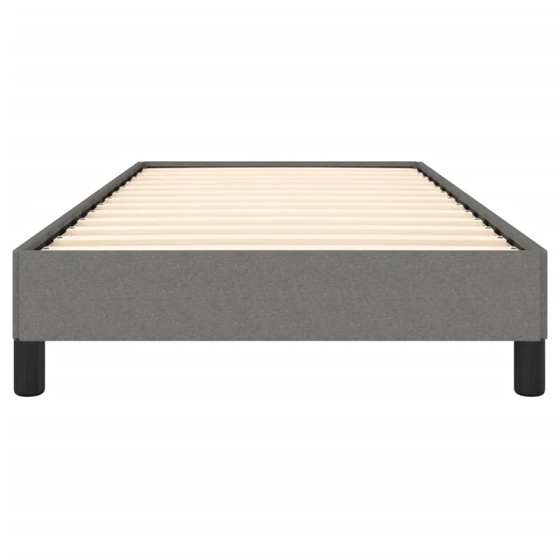 Bed Frame Upholstered Platform Bed with Wooden Slats Support Fabric