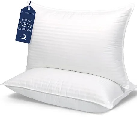 COZSINOOR Bed Pillows Queen Size: Hotel Quality Set of 2 - Down Alternative Microfiber Filled for Back, Stomach, Side Sleepers, Breathable & Skin-Friendly
