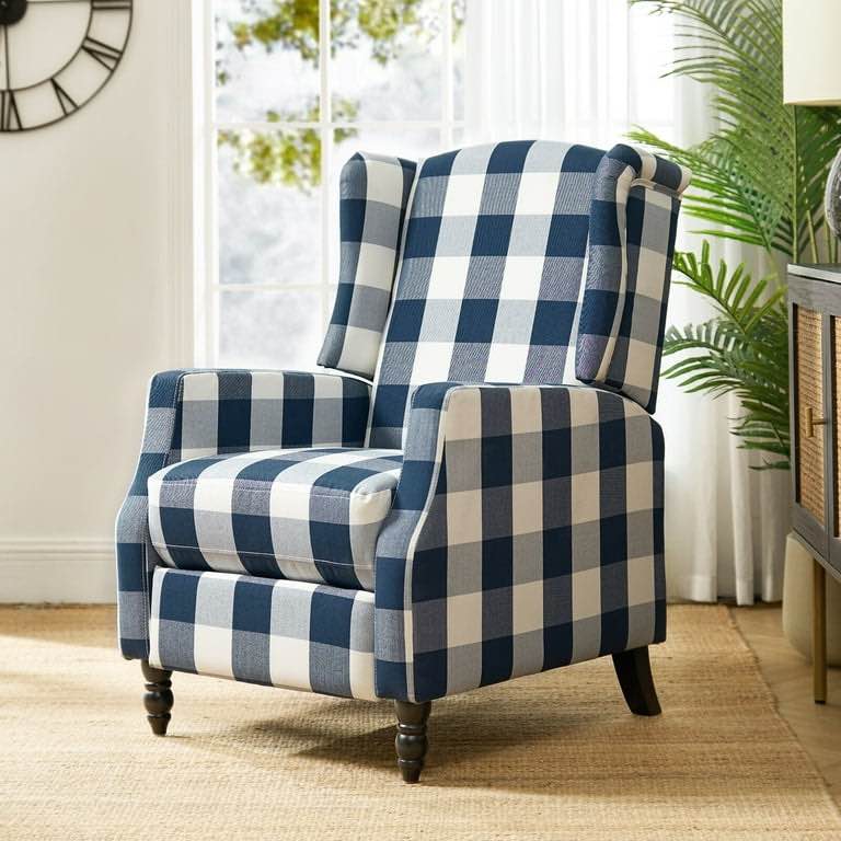 Lilith Grove Khiva Manual Recliner by Navy