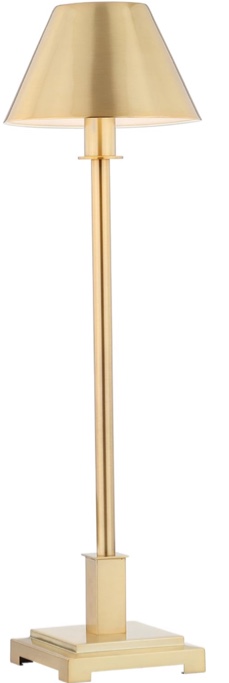 Roxy 26 Metal Shade LED Table Lamp Brushed Brass