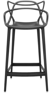 Kartell 5869/07 Masters Stool by Philippe Starck with Eugeni Quitllet, Pack of 1, Opaque Grey